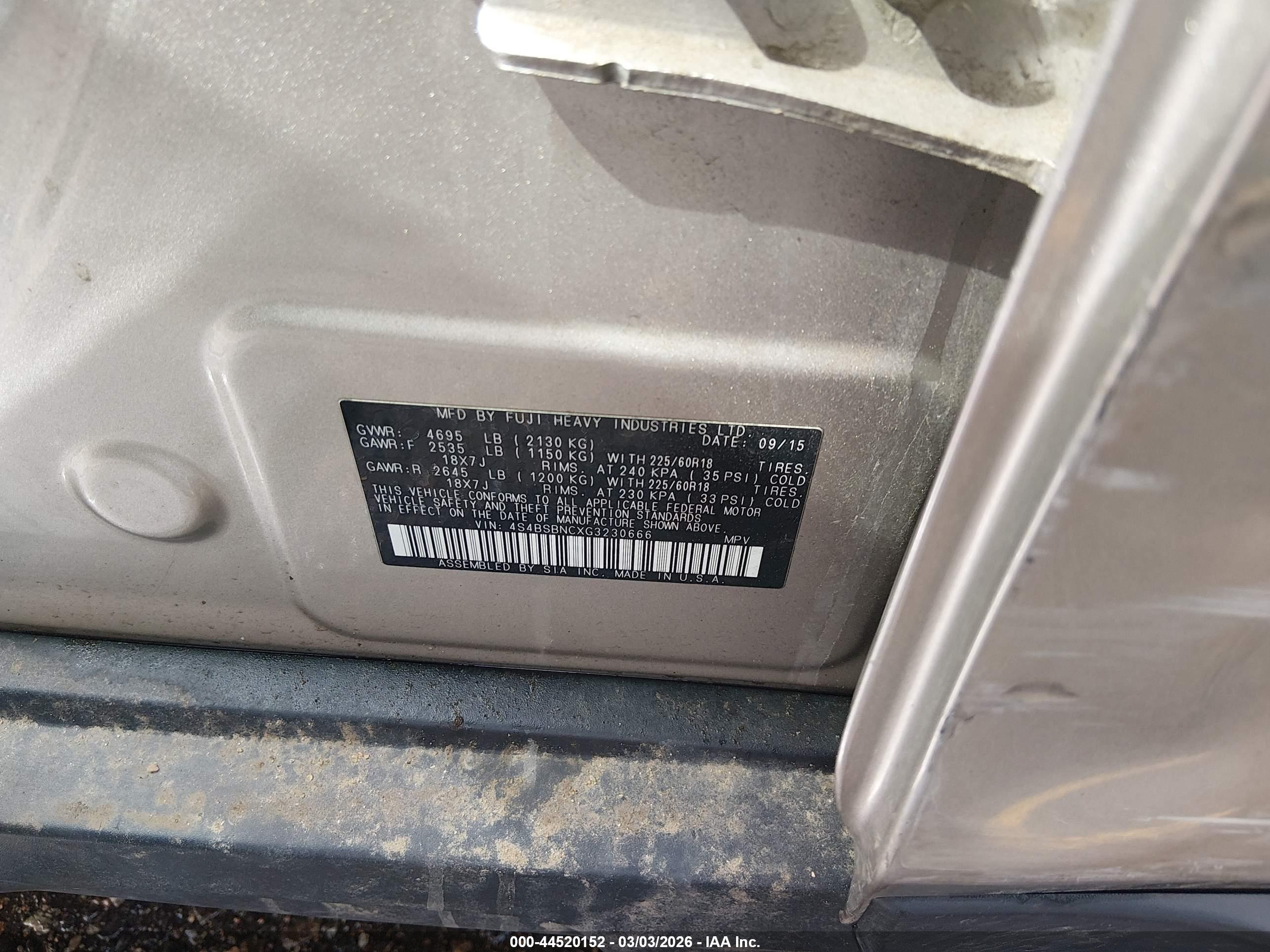 SUBARU OUTBACK image 9