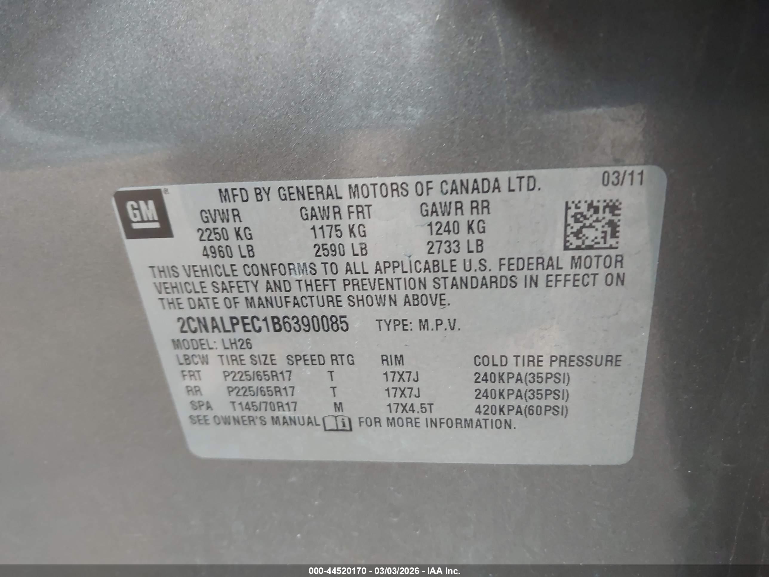 CHEVROLET EQUINOX image 9