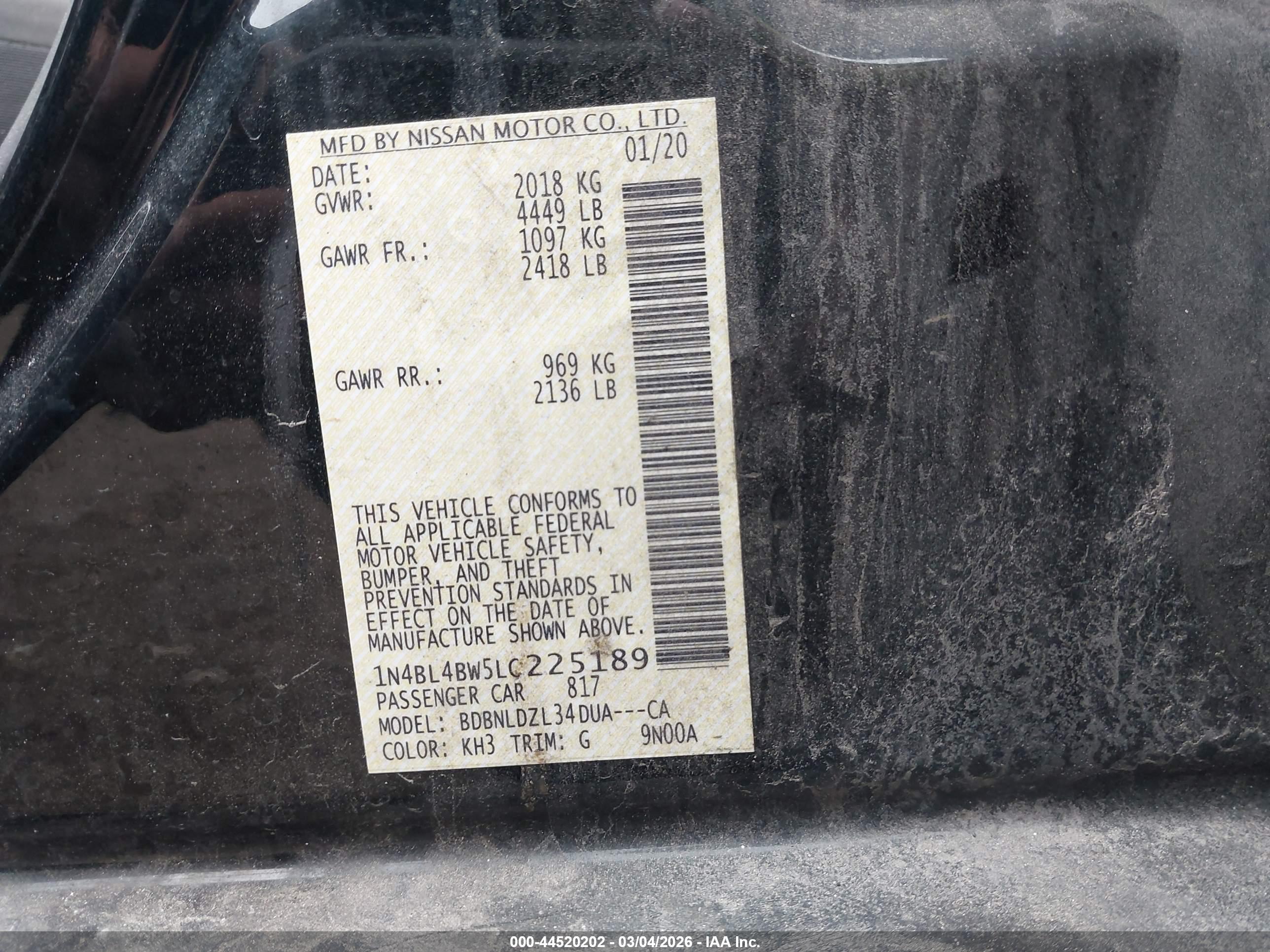 NISSAN ALTIMA image 9