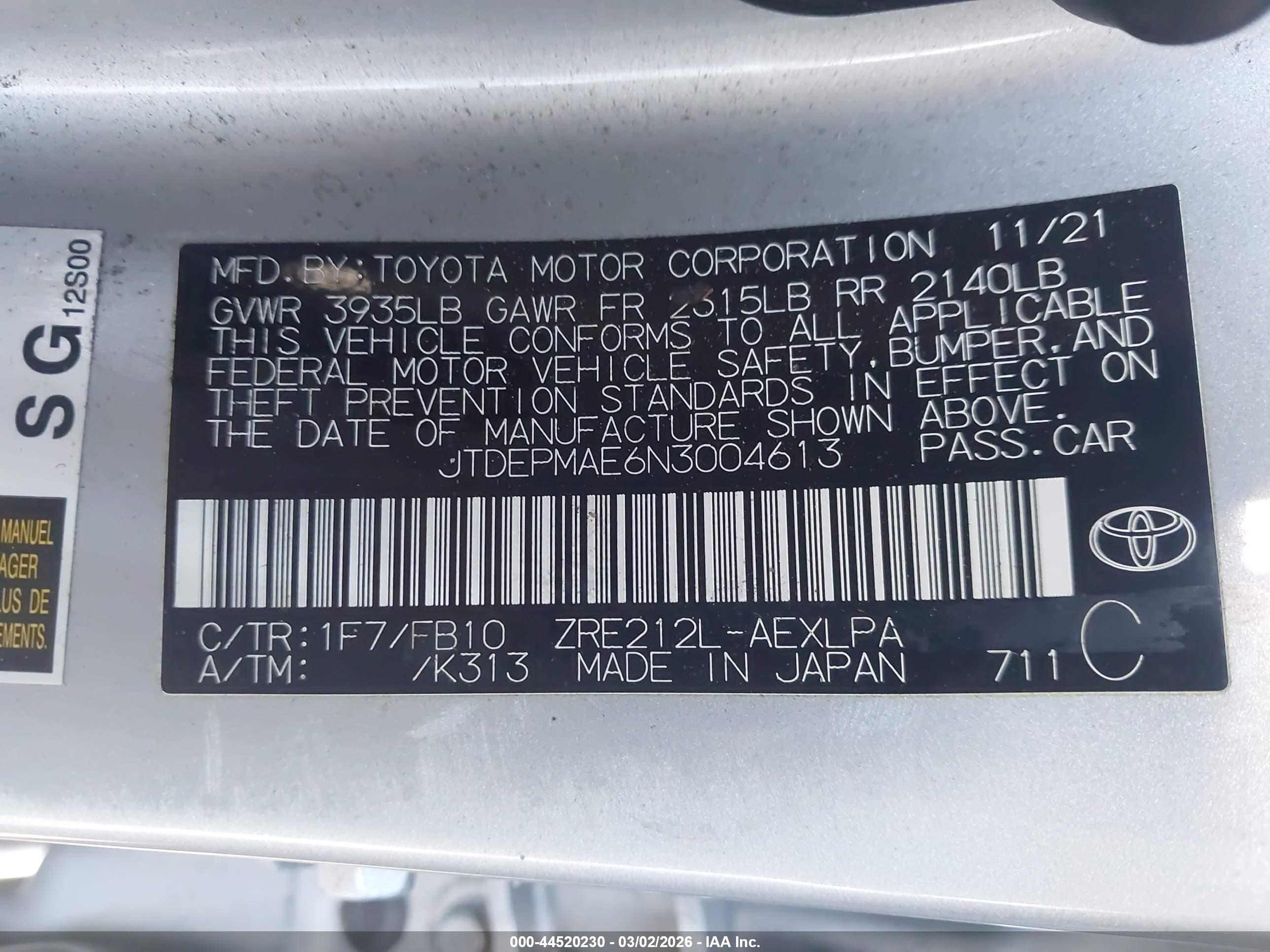 TOYOTA COROLLA image 9