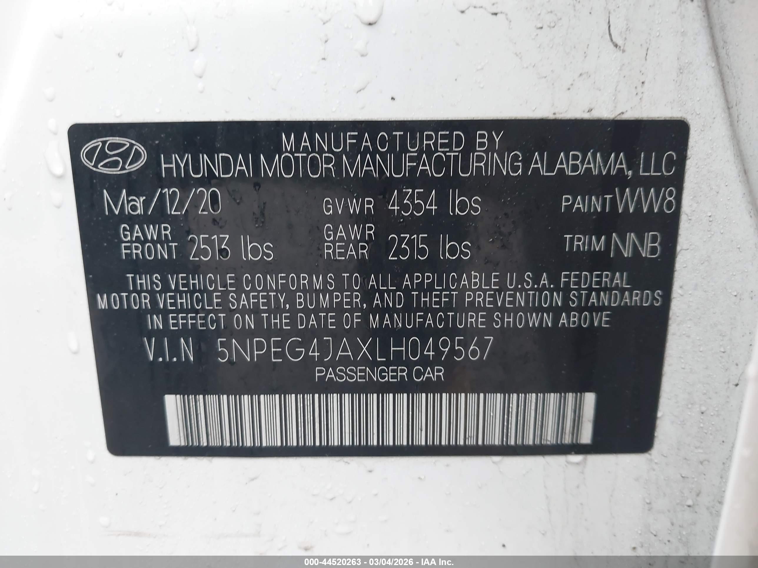 HYUNDAI SONATA image 9