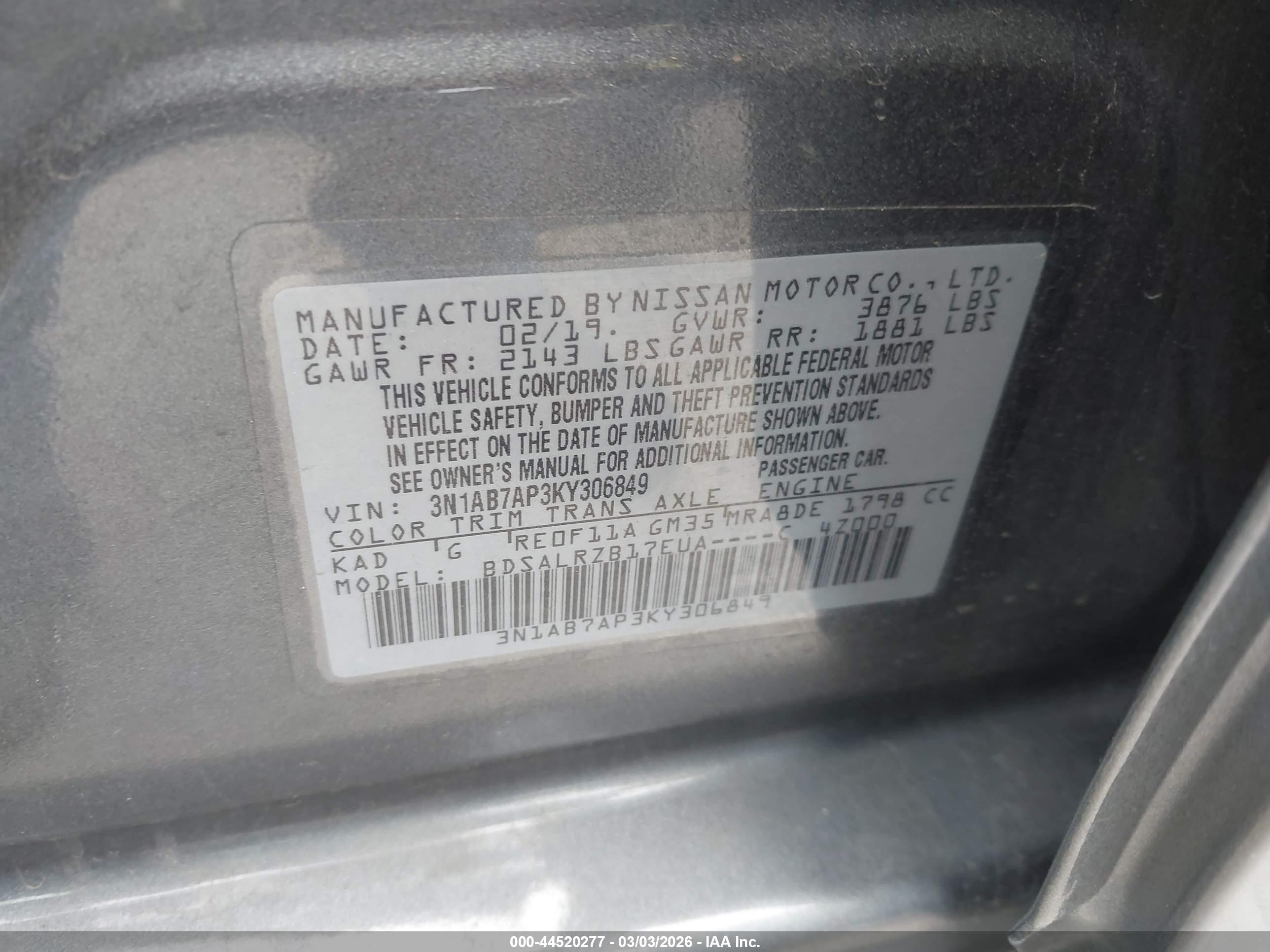 NISSAN SENTRA image 9