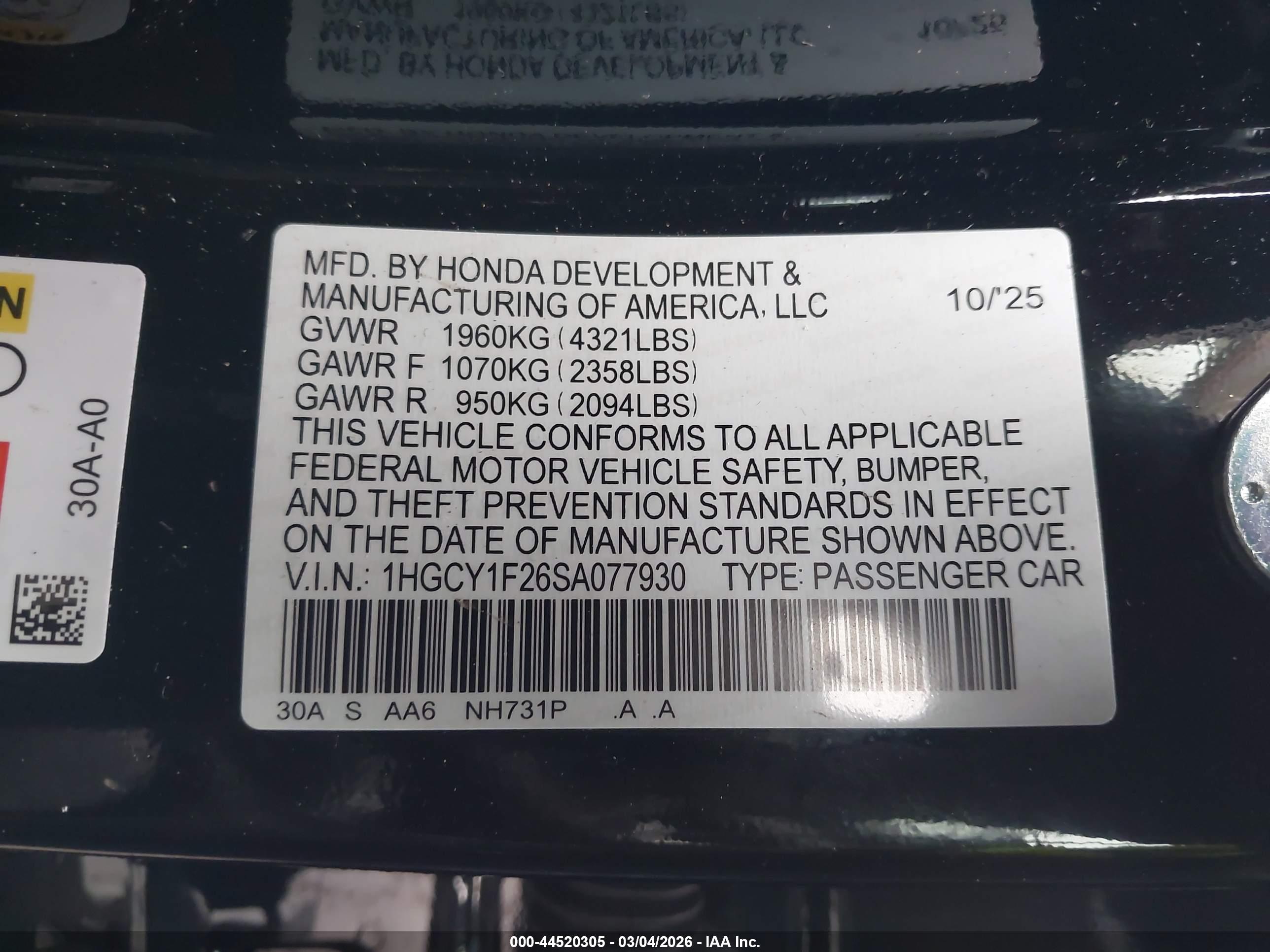 HONDA ACCORD image 9
