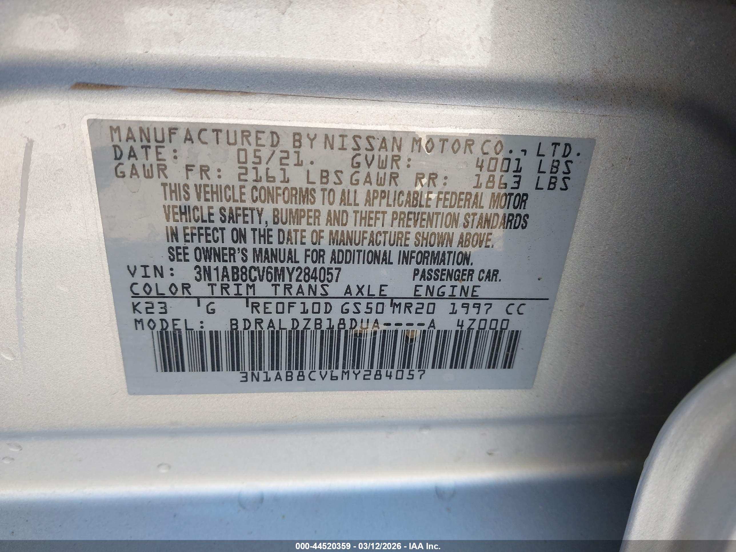 NISSAN SENTRA image 9