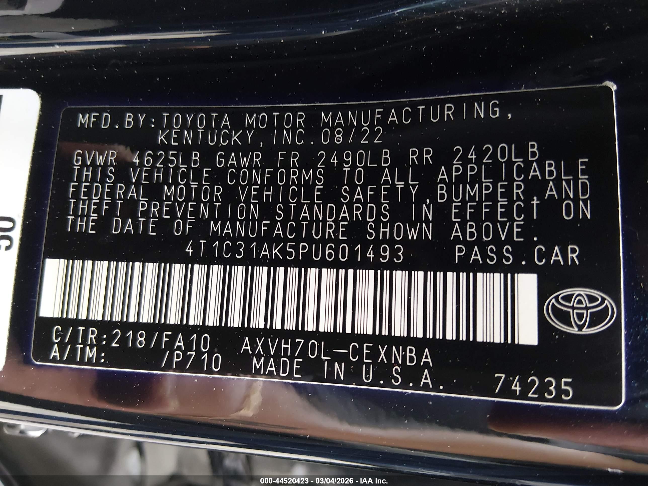 TOYOTA CAMRY image 9