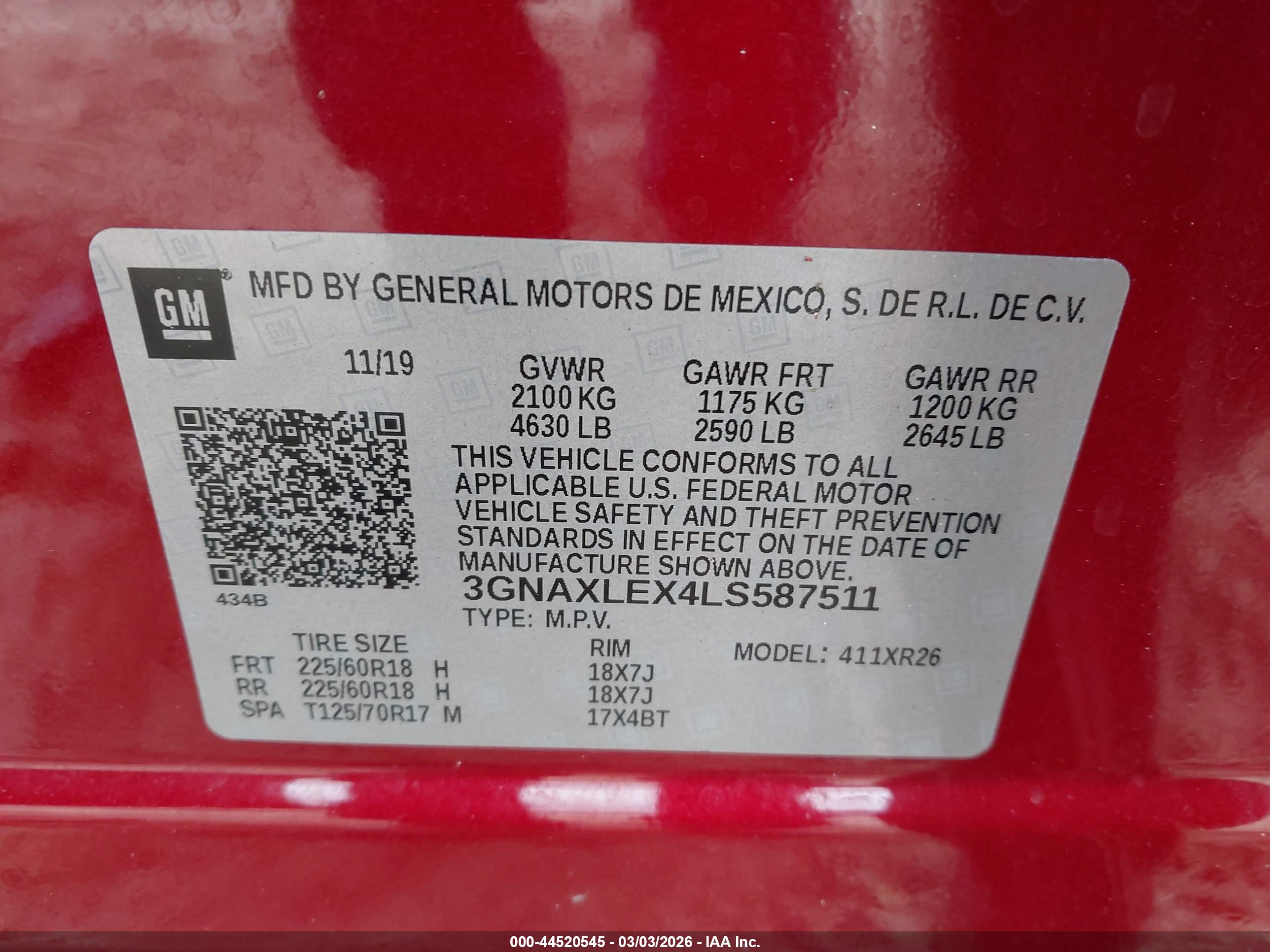 CHEVROLET EQUINOX image 9
