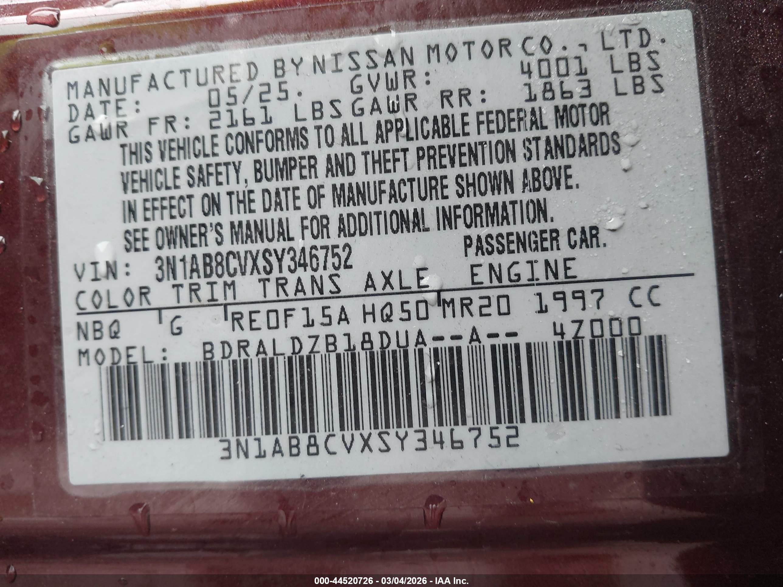 NISSAN SENTRA image 9