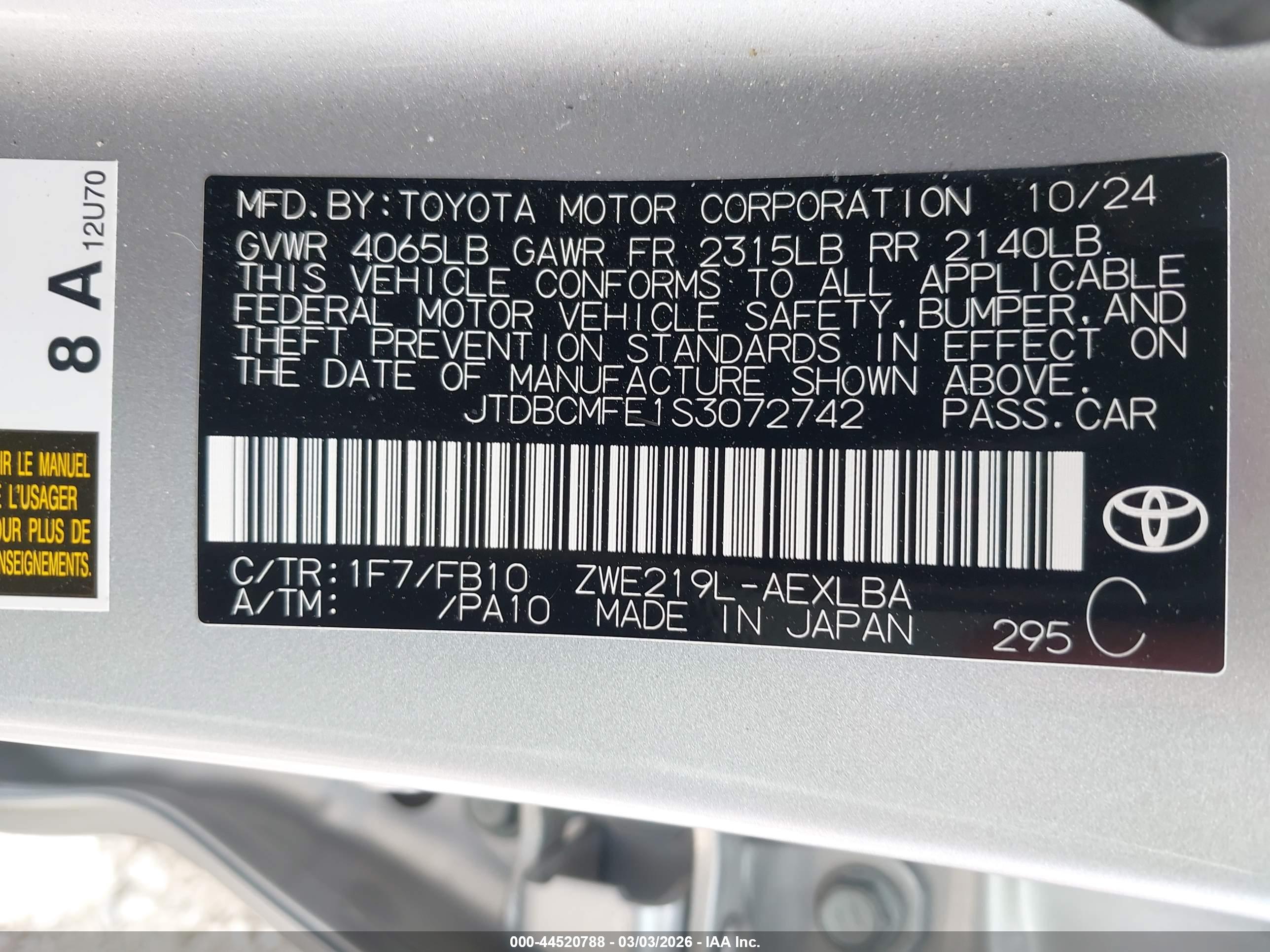 TOYOTA COROLLA image 9