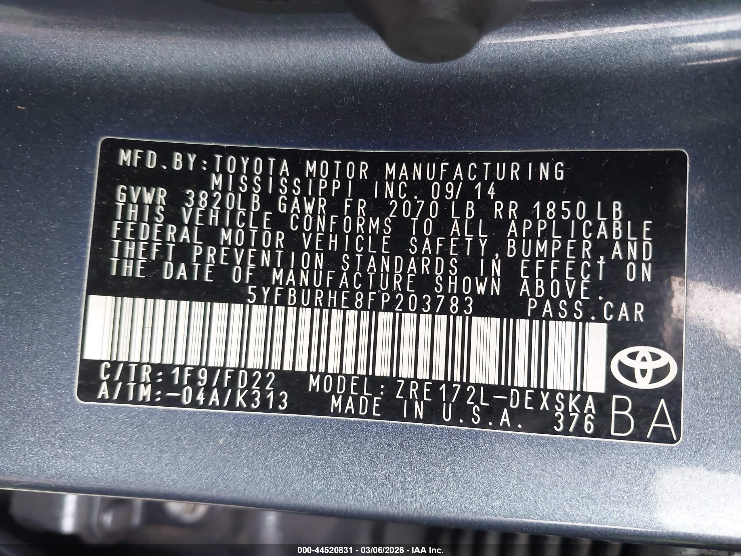 TOYOTA COROLLA image 9