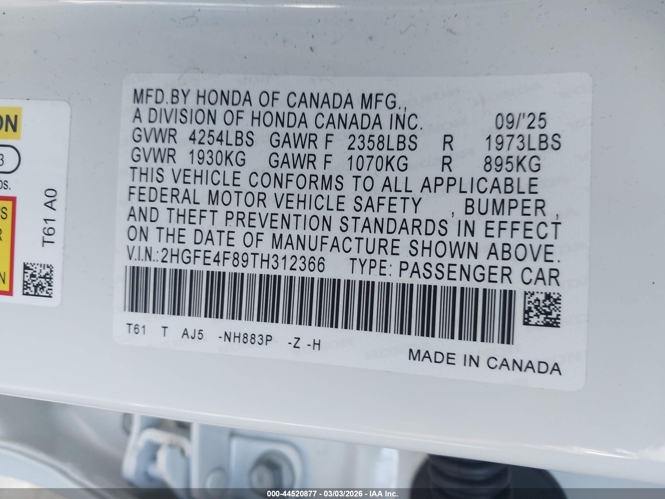 HONDA CIVIC image 9