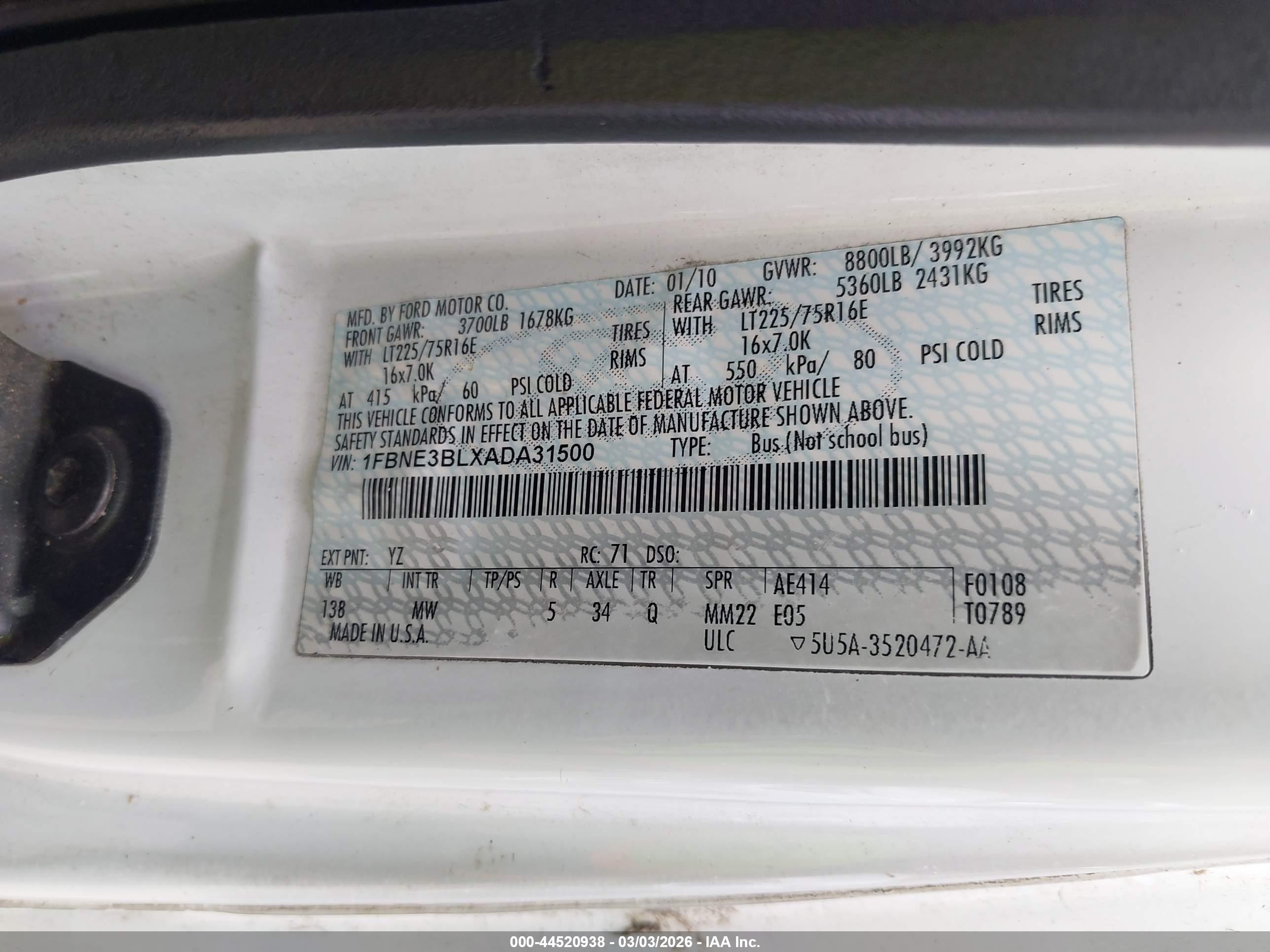 FORD E-350 image 9