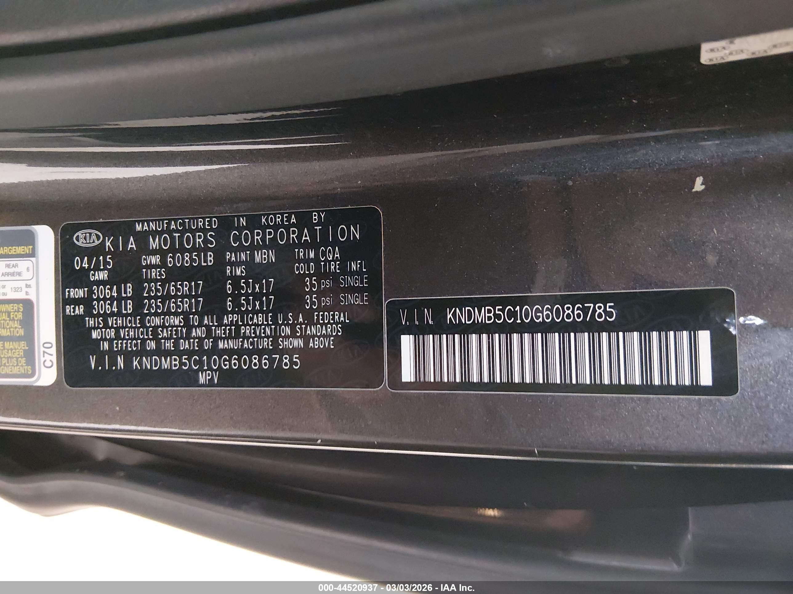 KIA SEDONA image 9