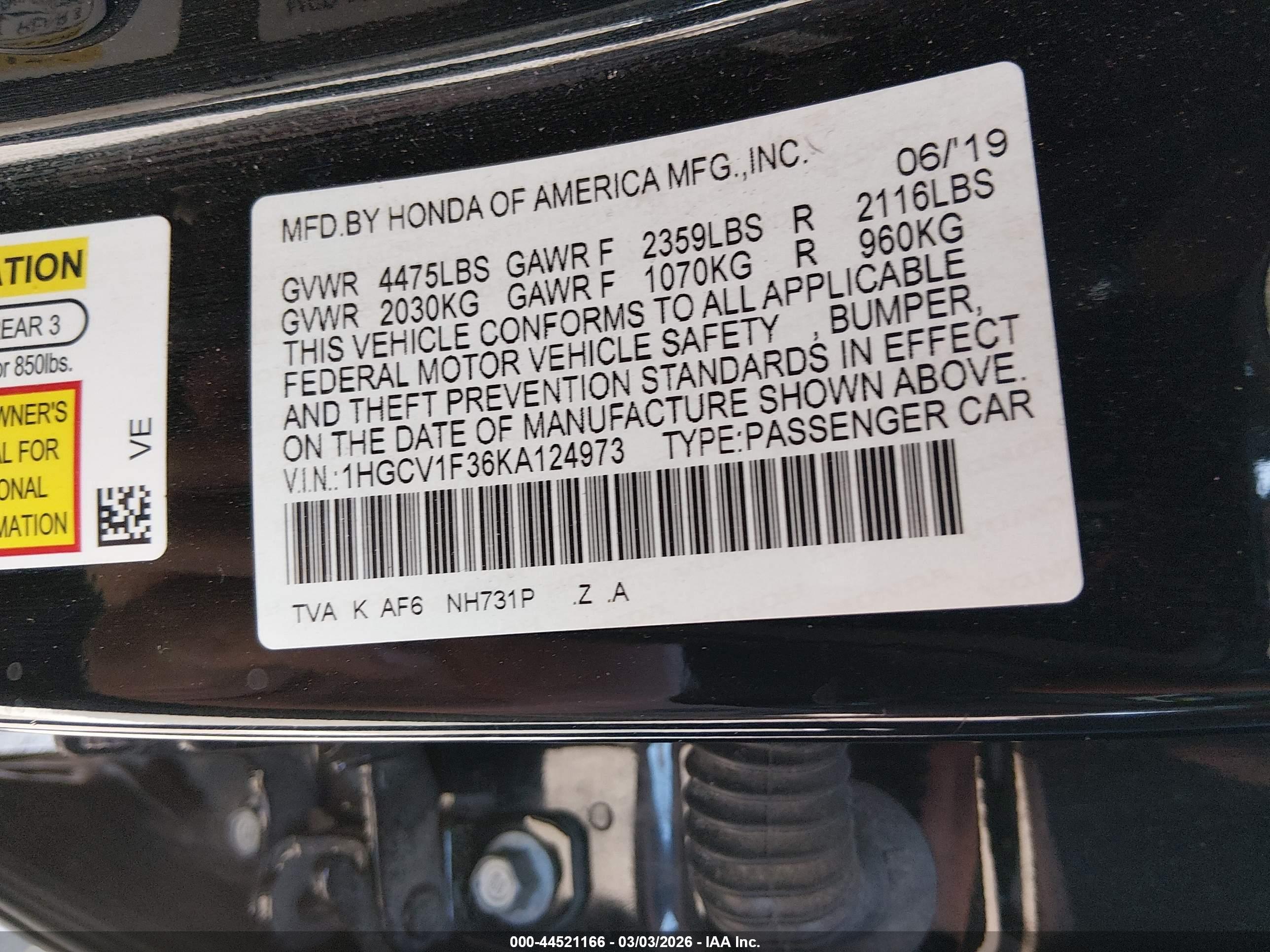 HONDA ACCORD image 9