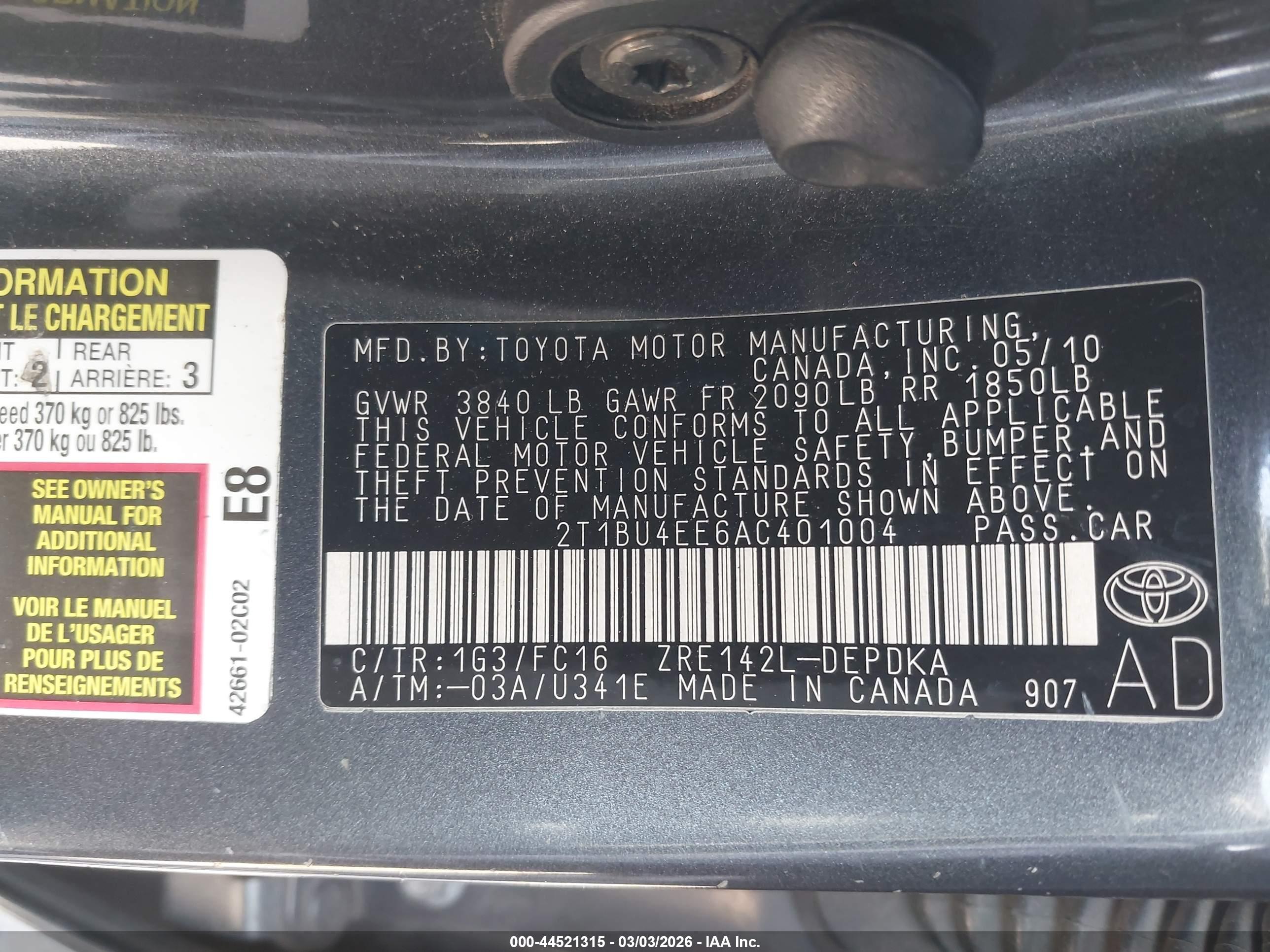 TOYOTA COROLLA image 9