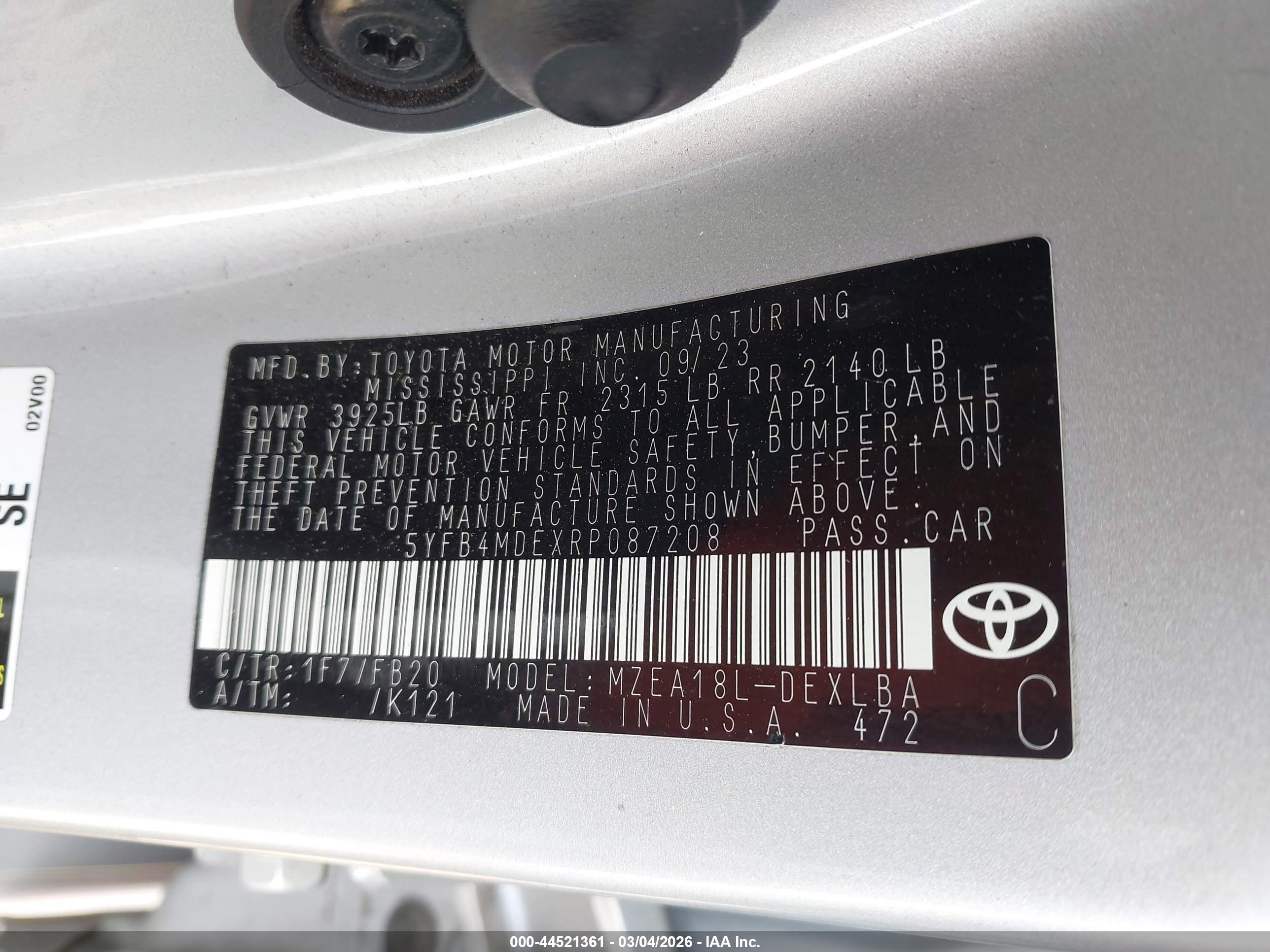 TOYOTA COROLLA image 9