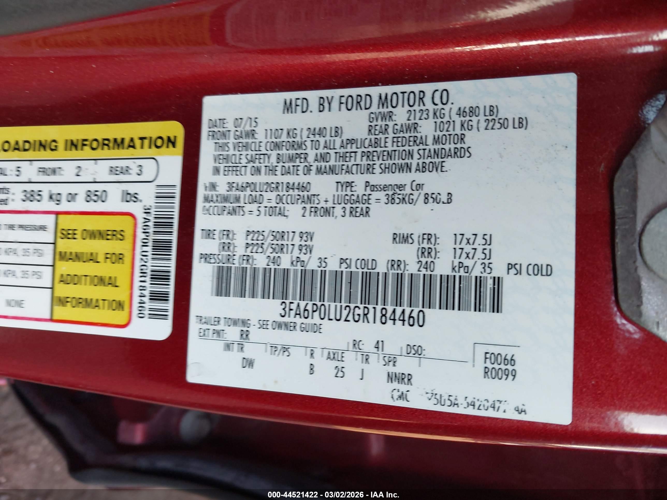 FORD FUSION image 9