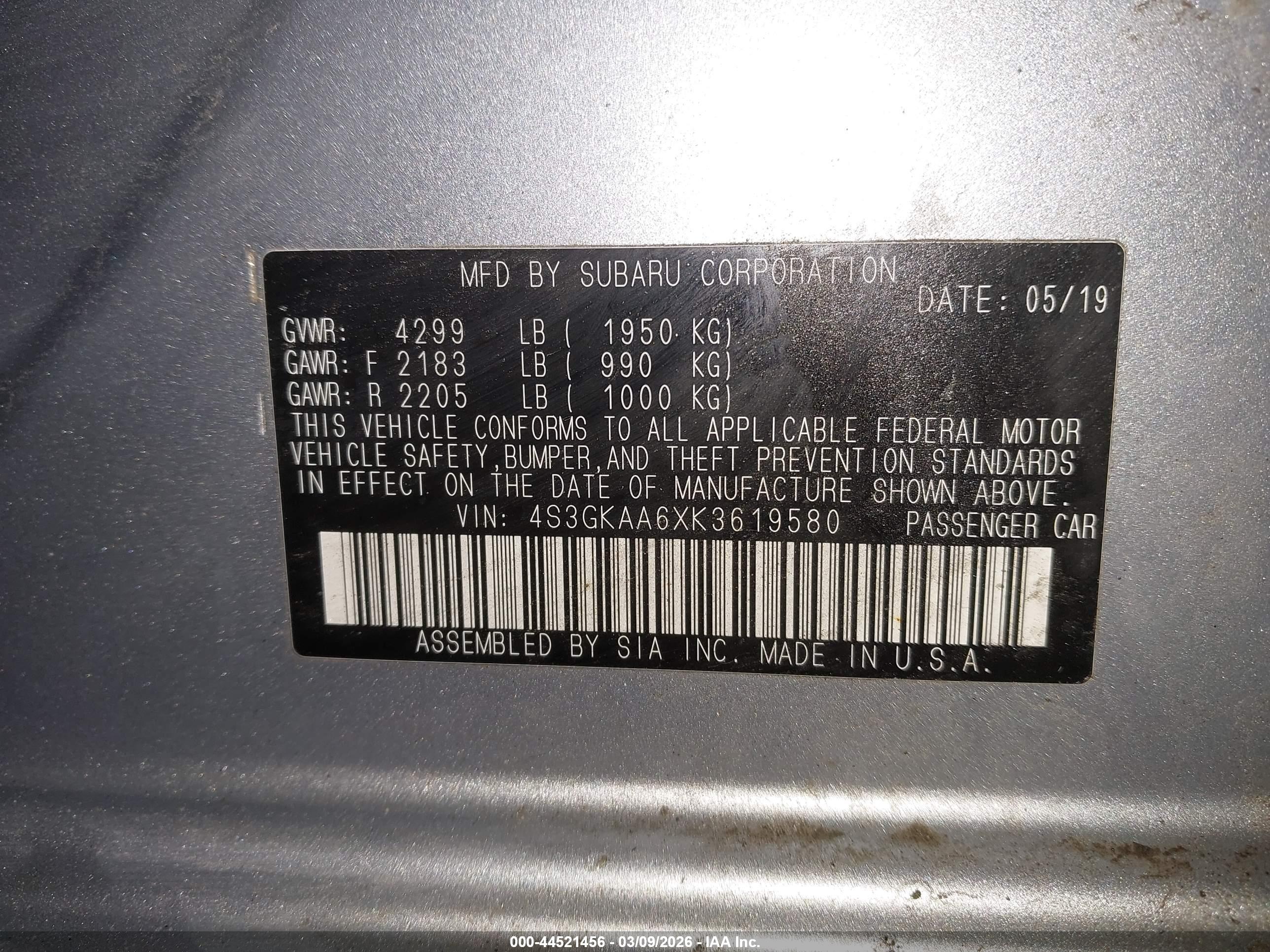 SUBARU IMPREZA image 9