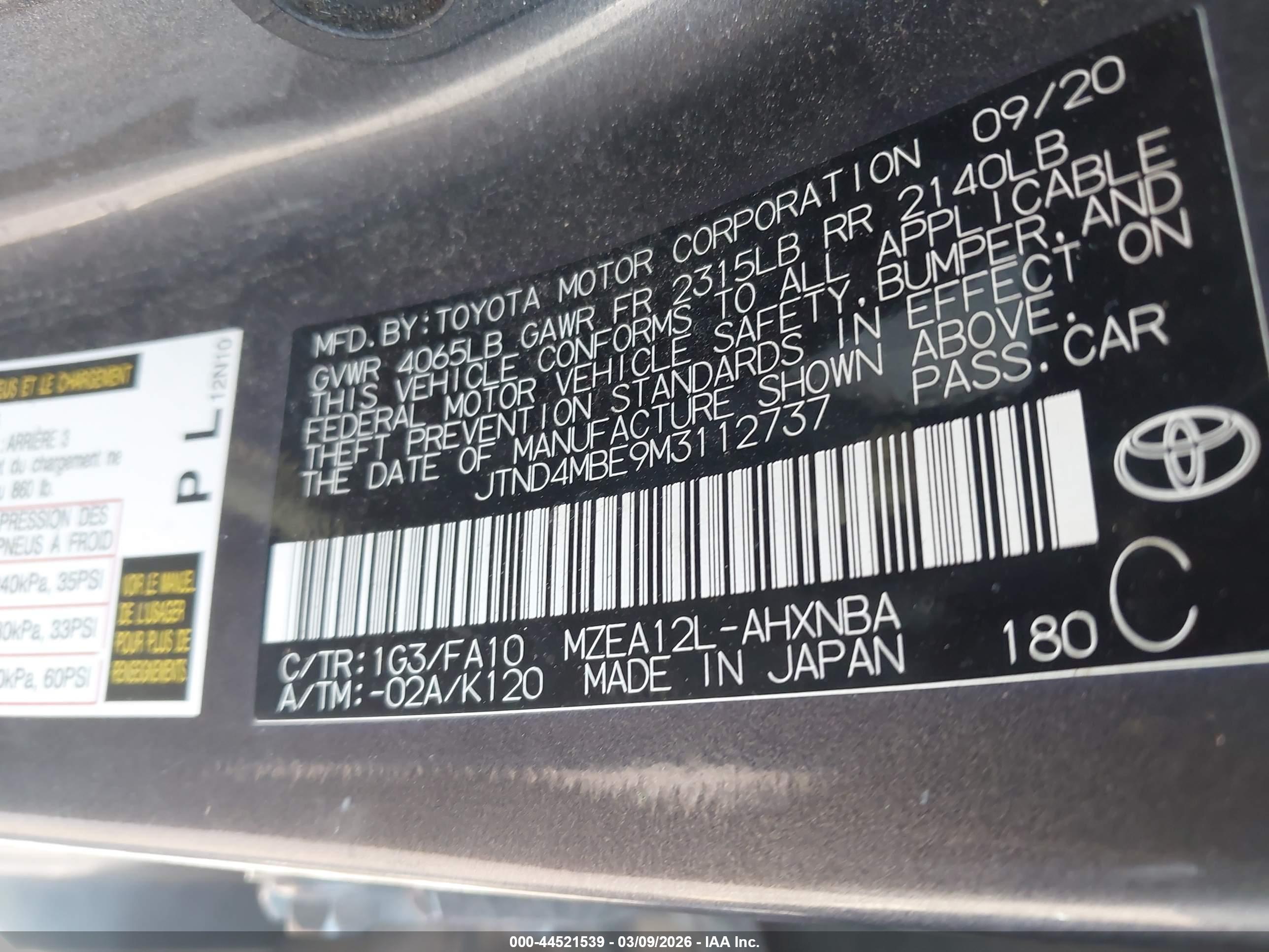 TOYOTA COROLLA image 9