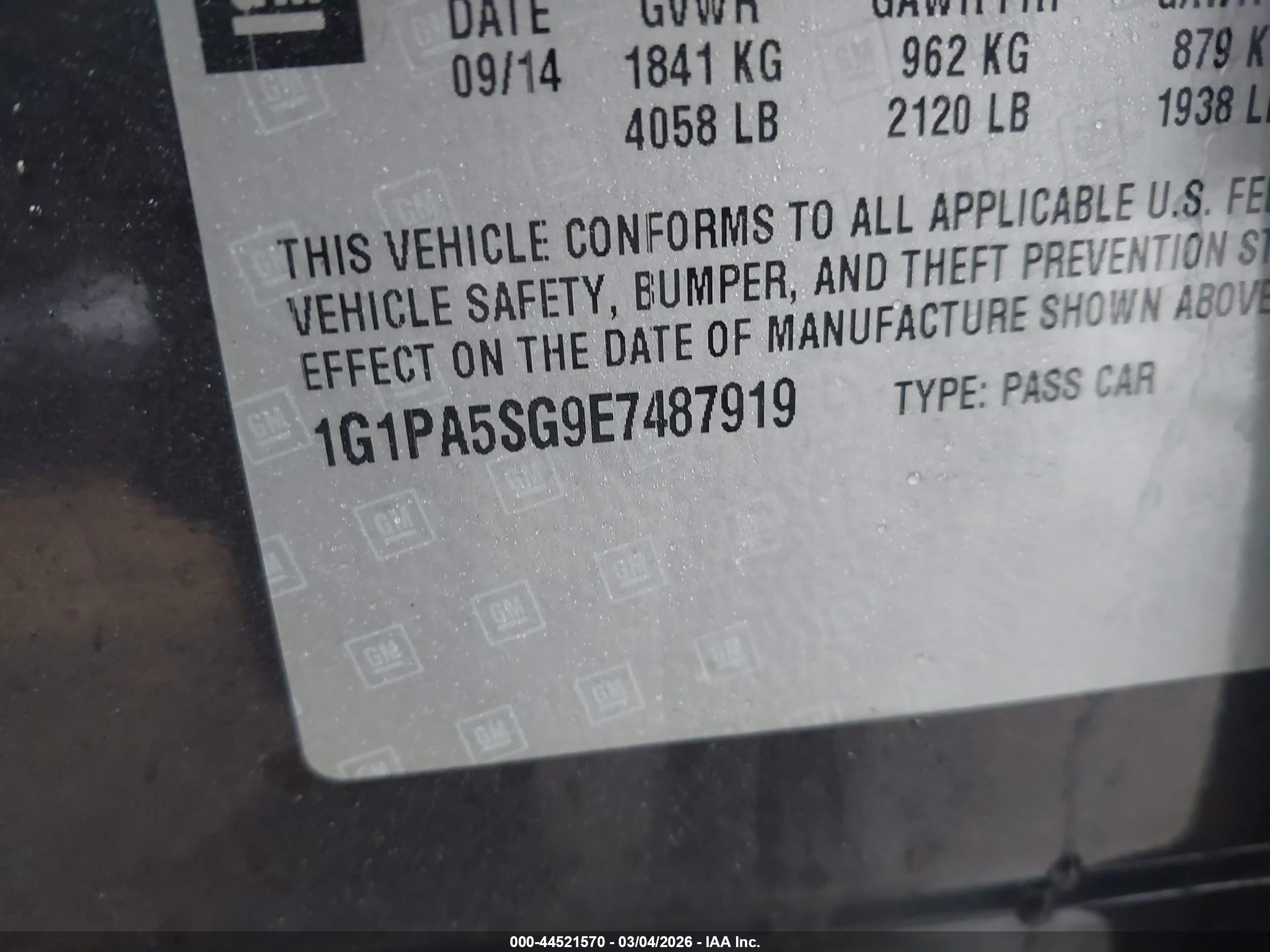 CHEVROLET CRUZE image 9