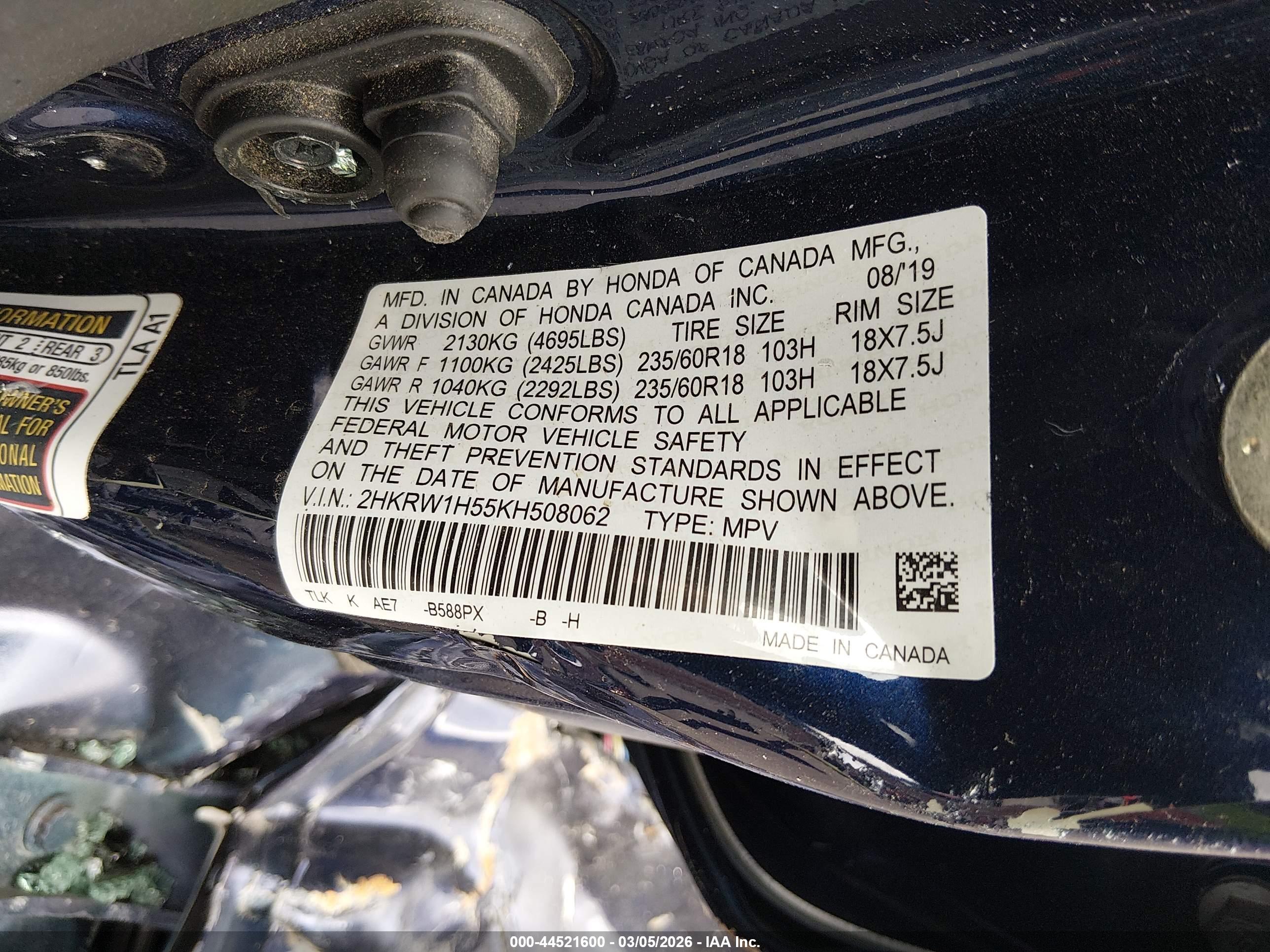 HONDA CR-V image 9