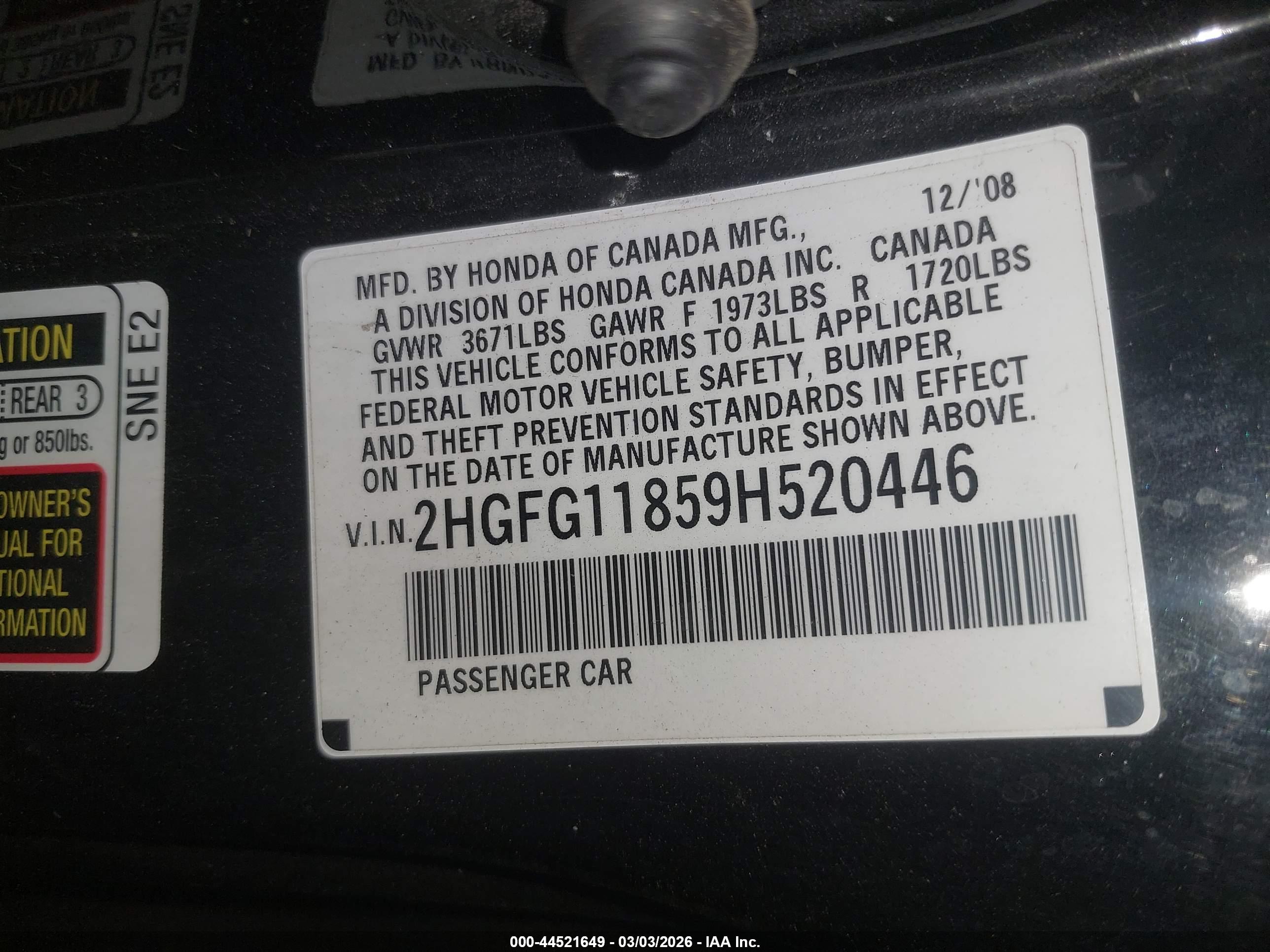 HONDA CIVIC image 9