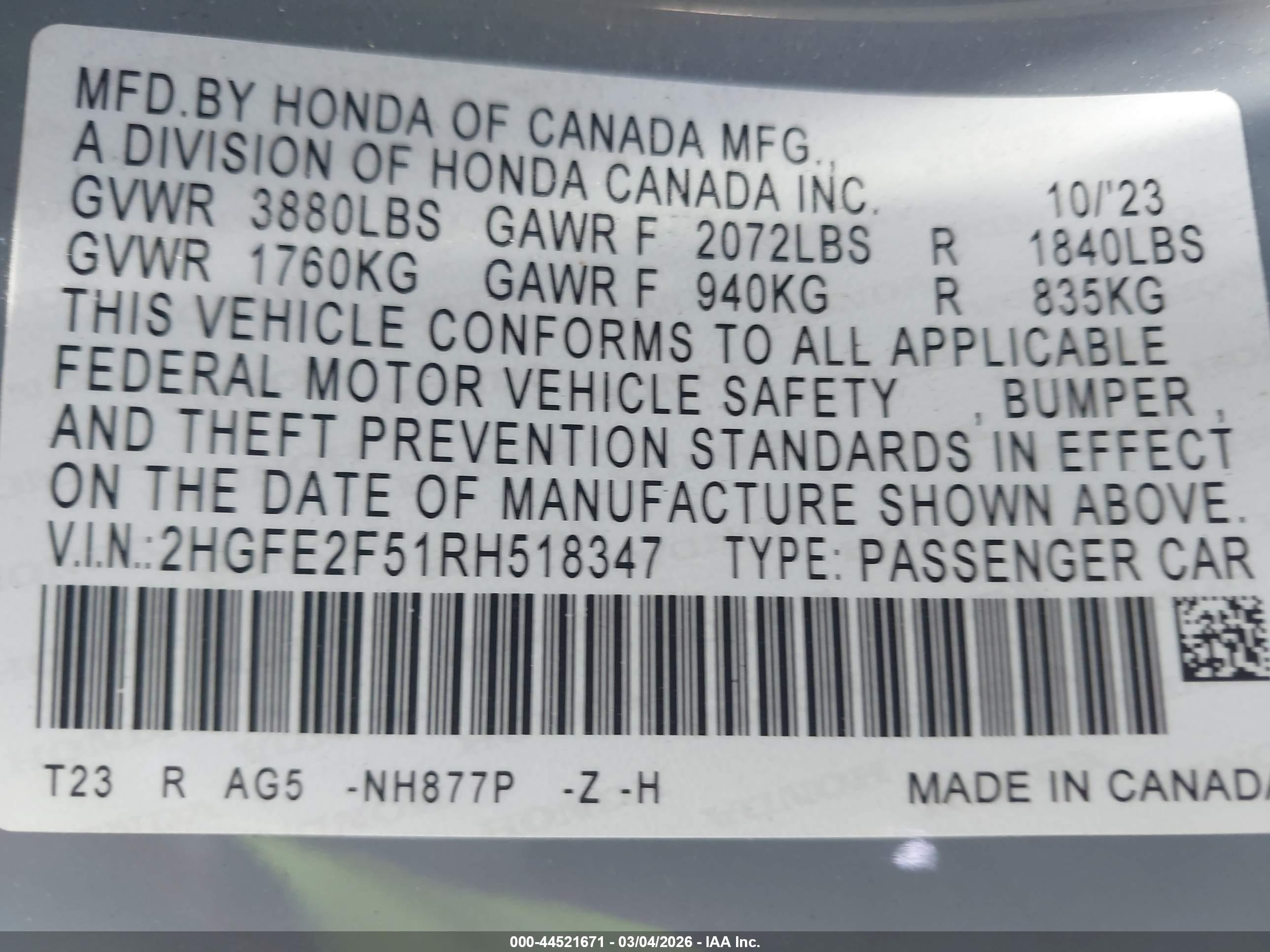 HONDA CIVIC image 9