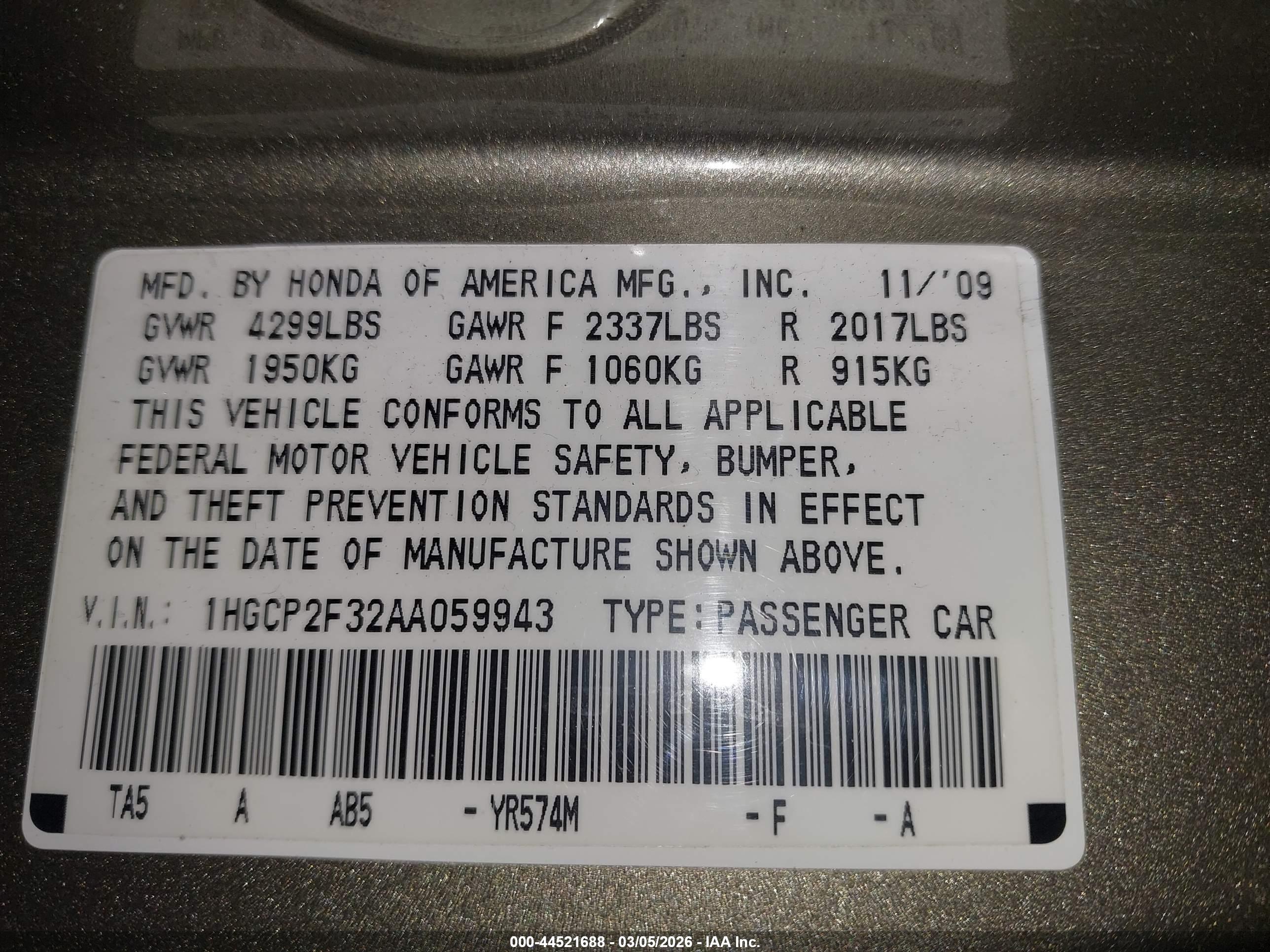 HONDA ACCORD image 9