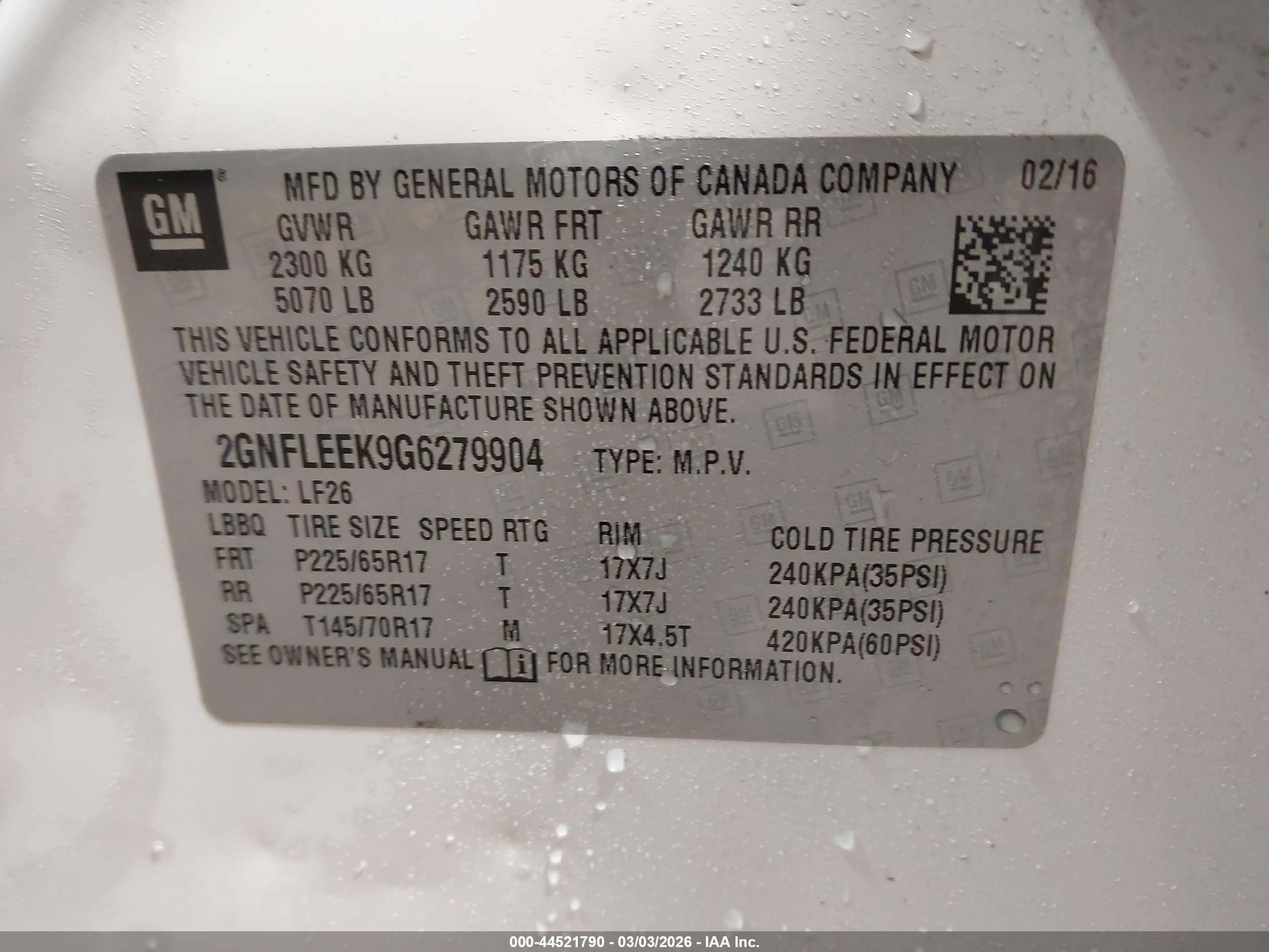 CHEVROLET EQUINOX image 9