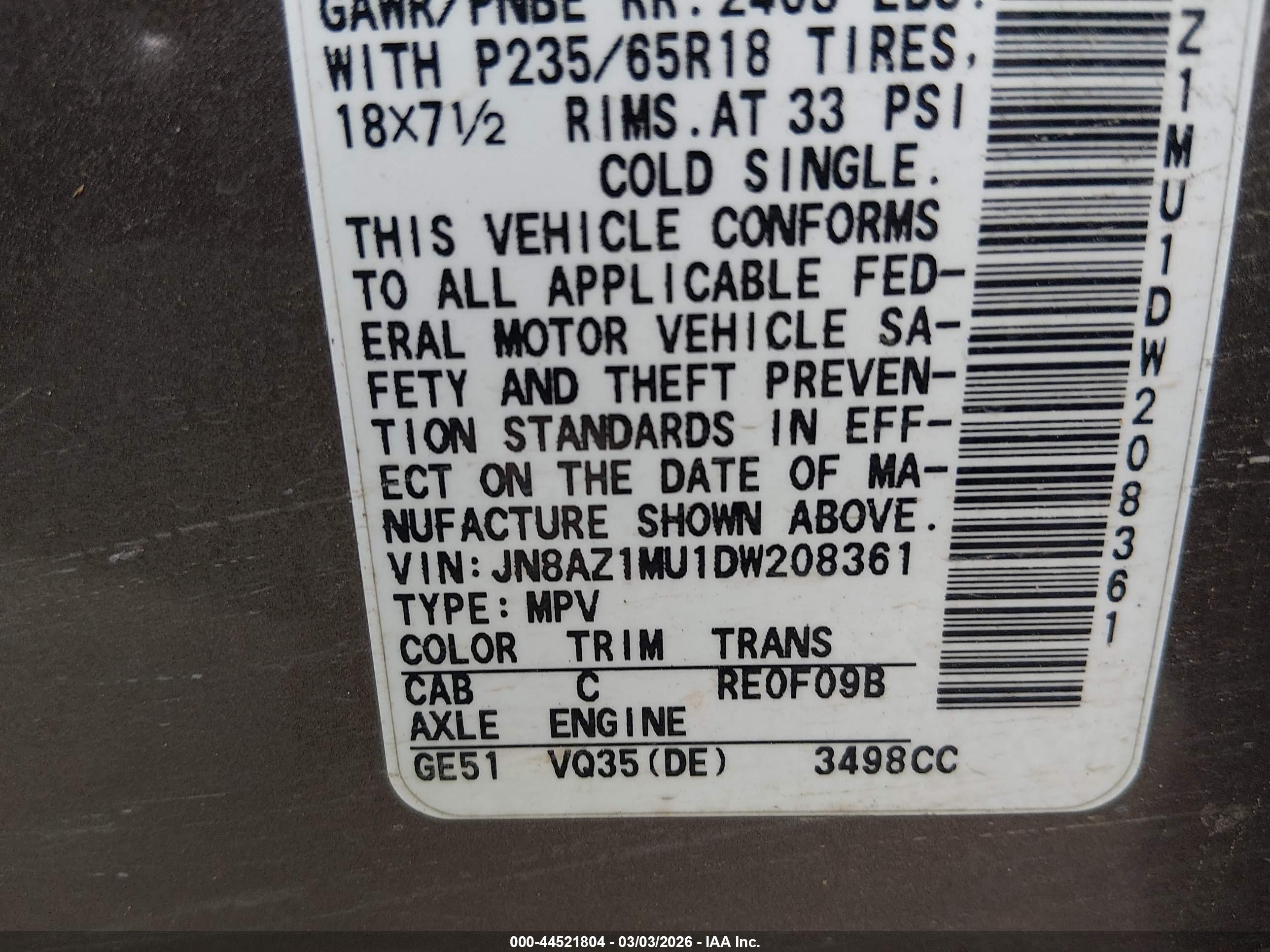 NISSAN MURANO image 9