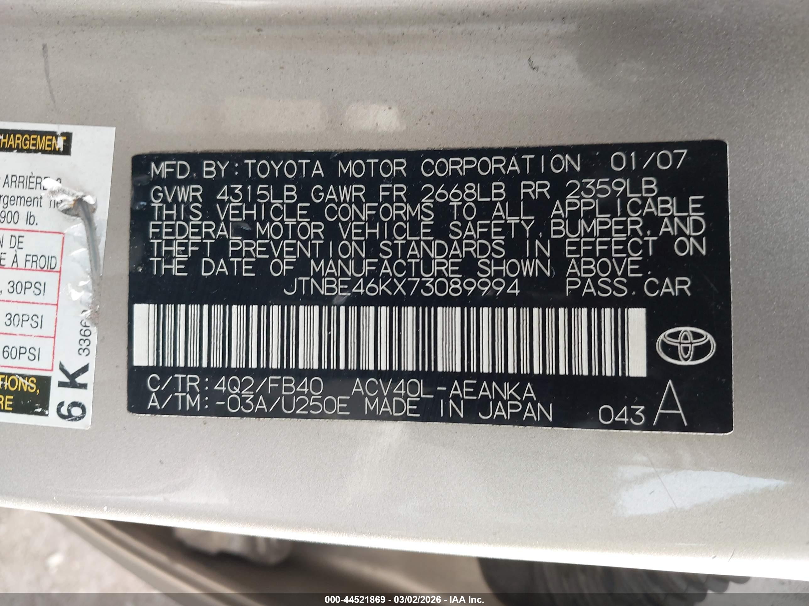 TOYOTA CAMRY image 9