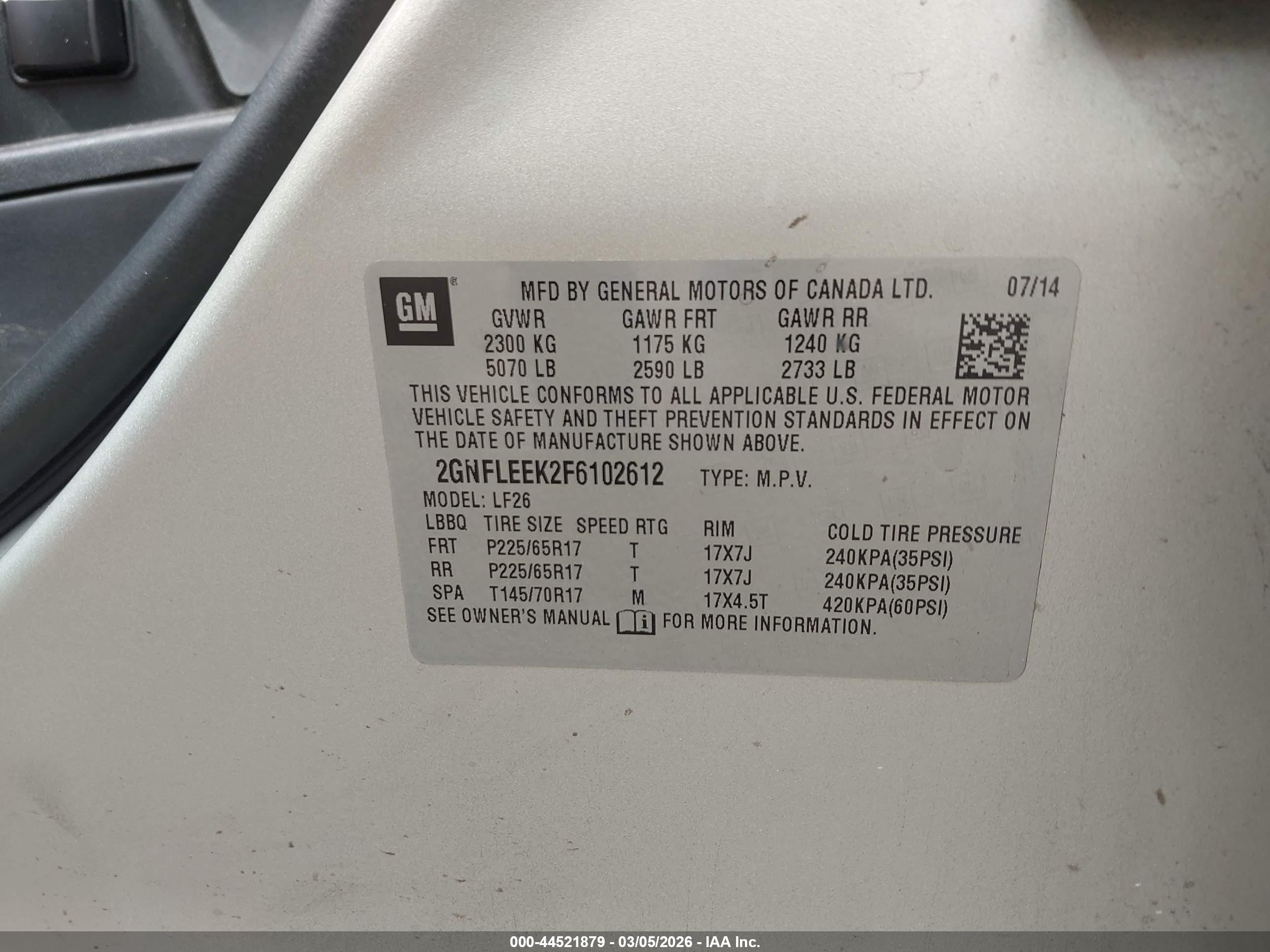 CHEVROLET EQUINOX image 9