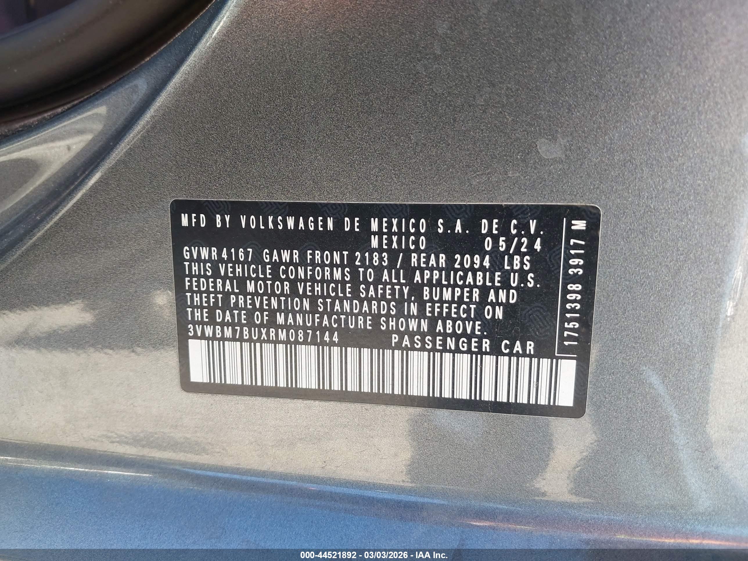 VOLKSWAGEN JETTA image 9