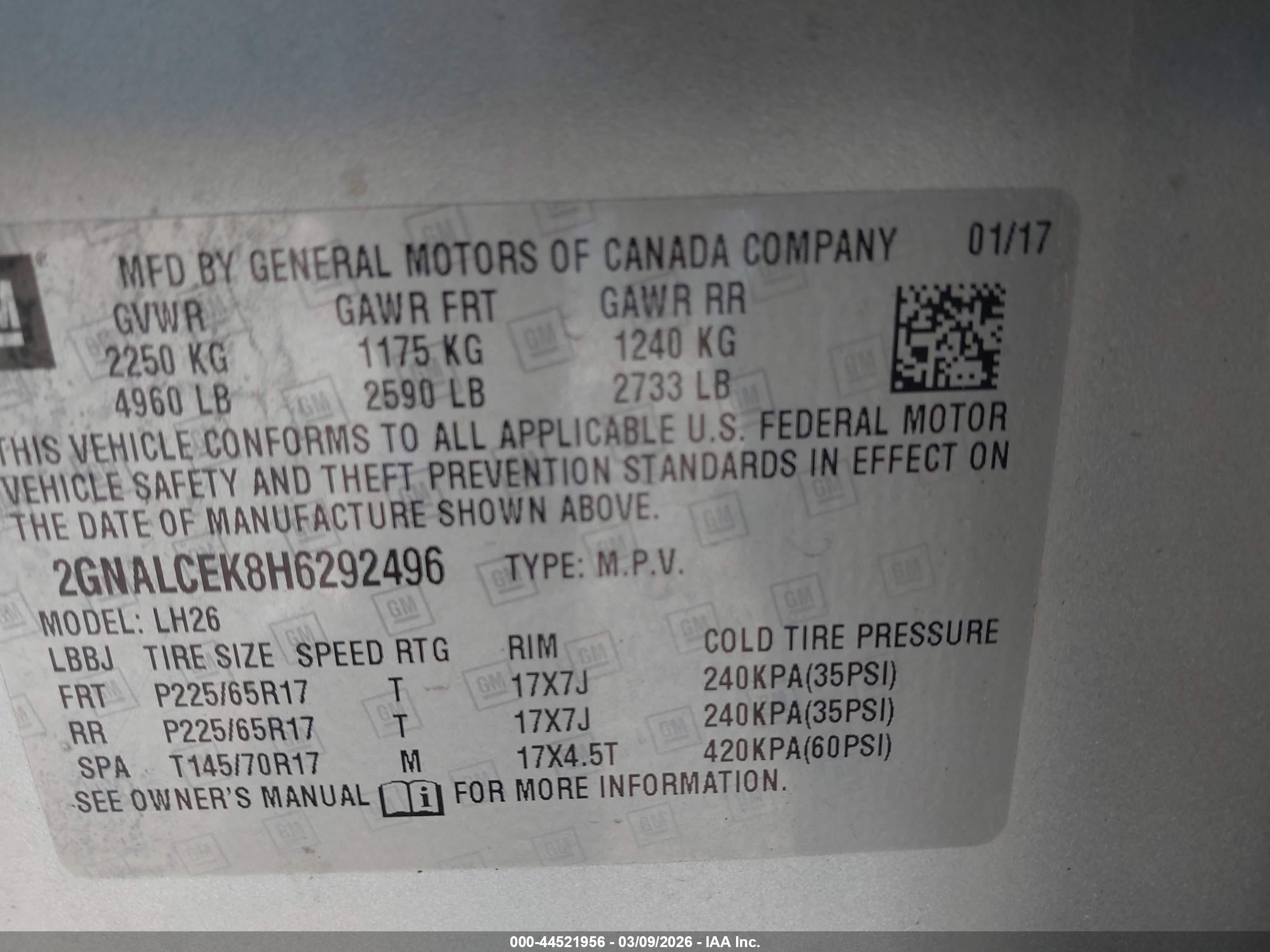 CHEVROLET EQUINOX image 9