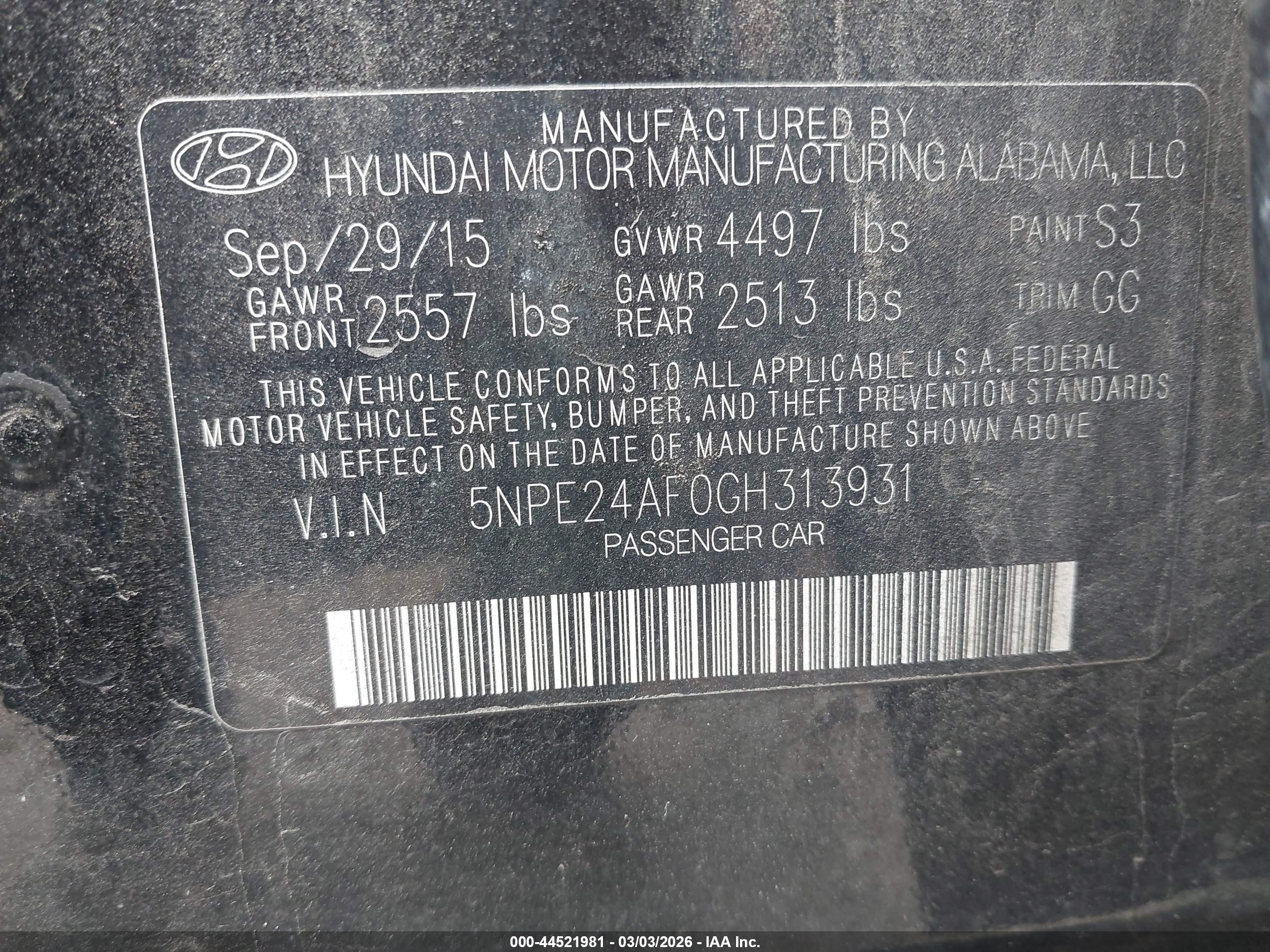HYUNDAI SONATA image 9