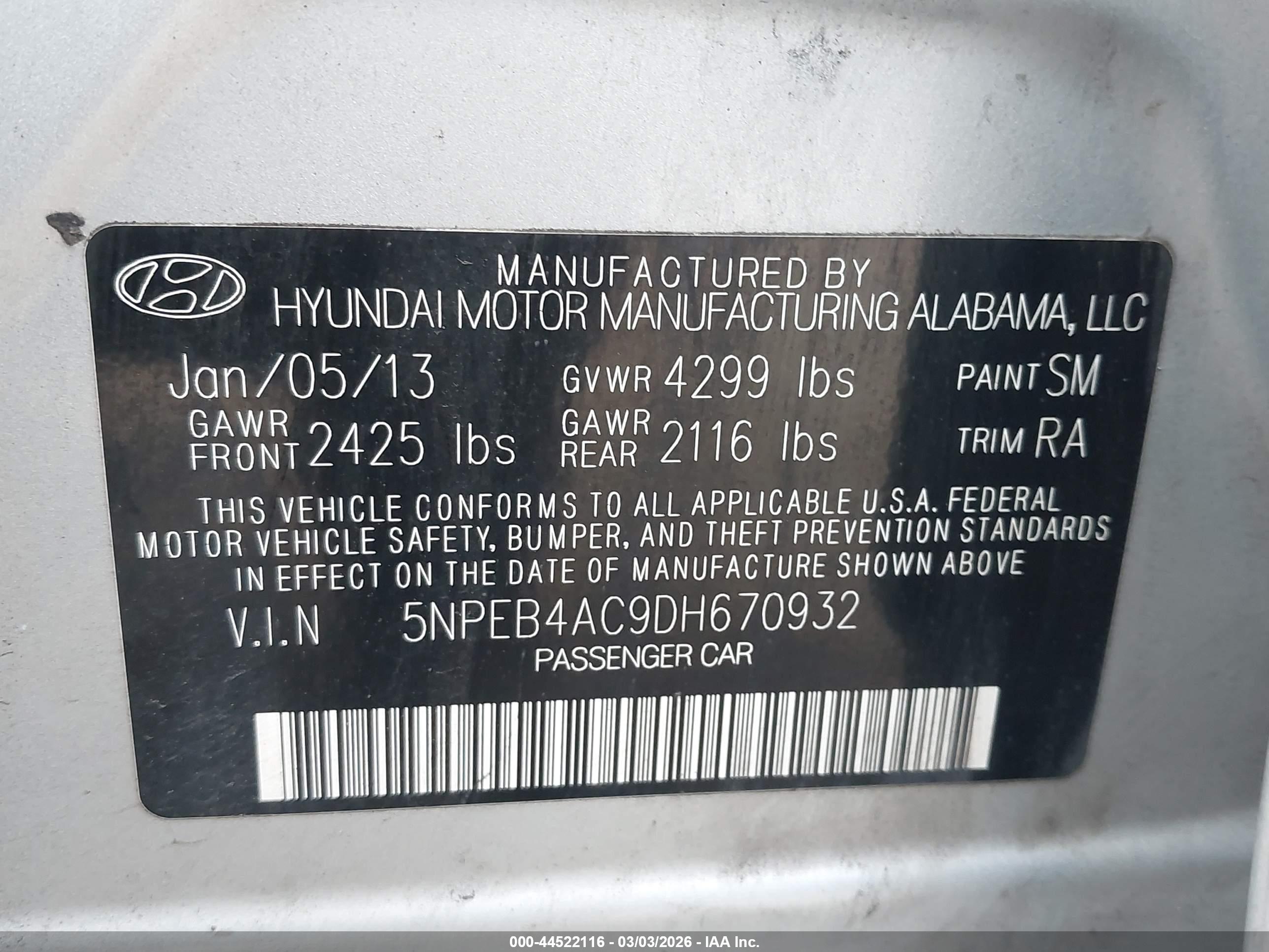 HYUNDAI SONATA image 9