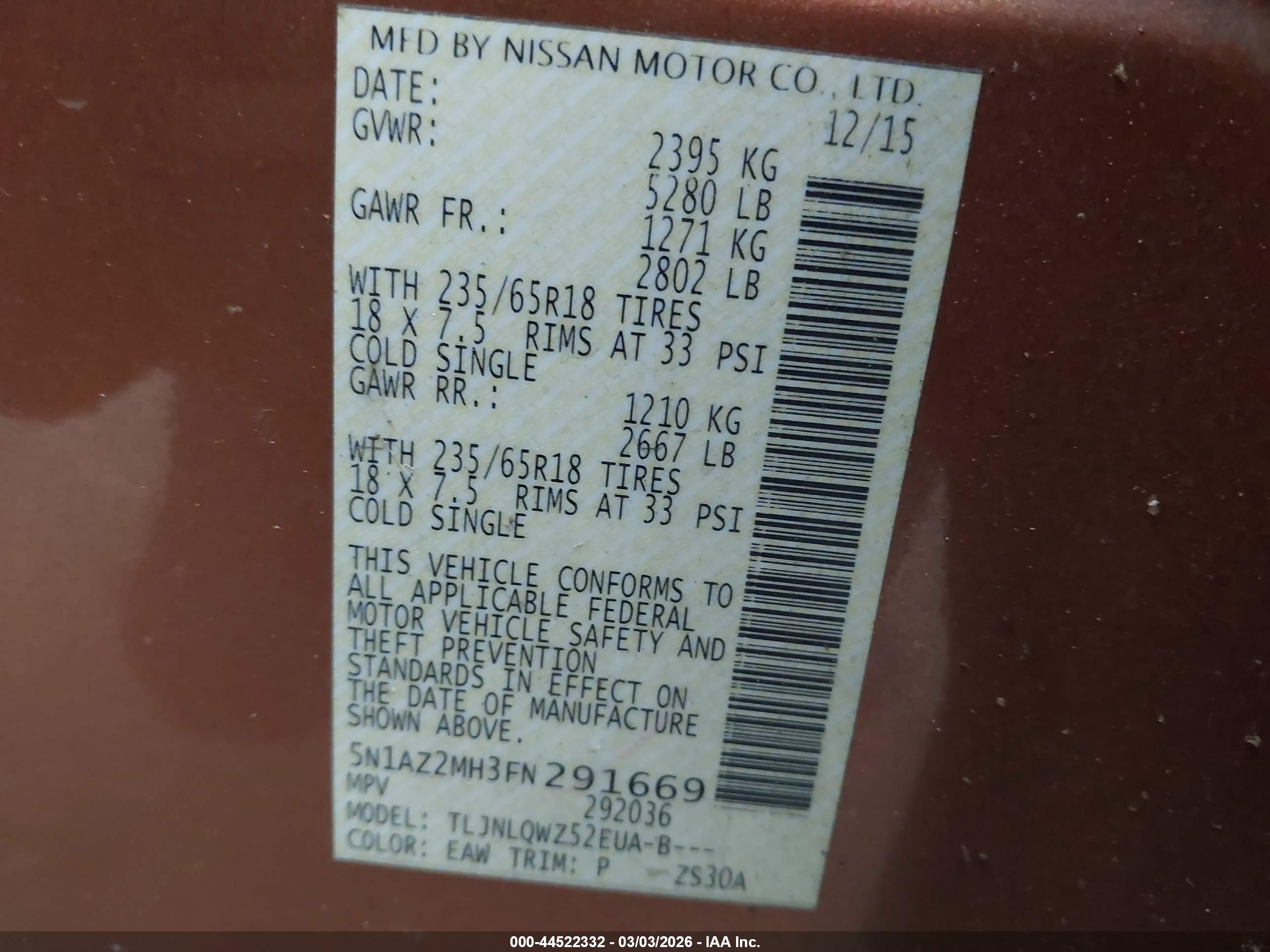 NISSAN MURANO image 9
