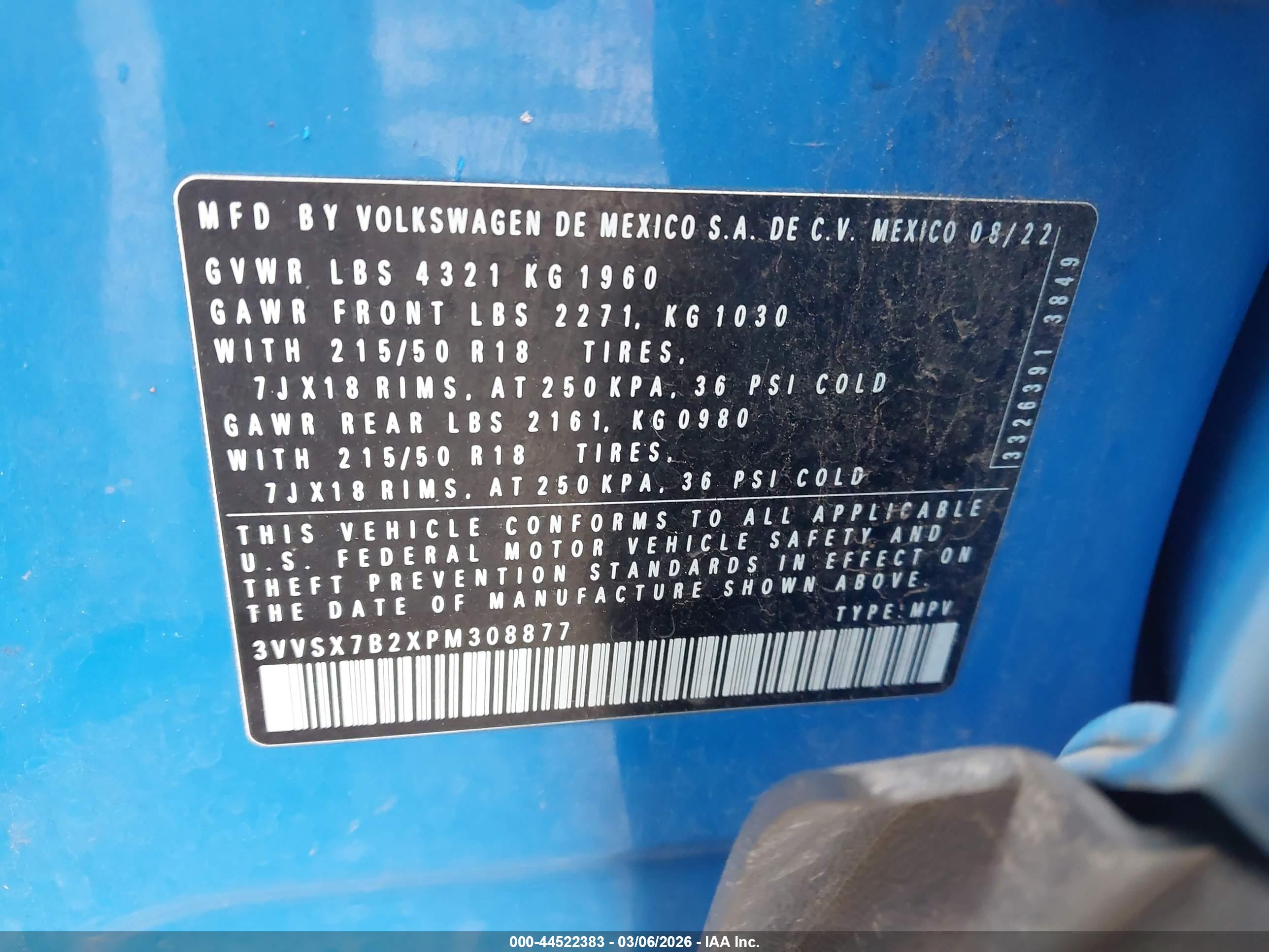 VOLKSWAGEN TAOS image 9