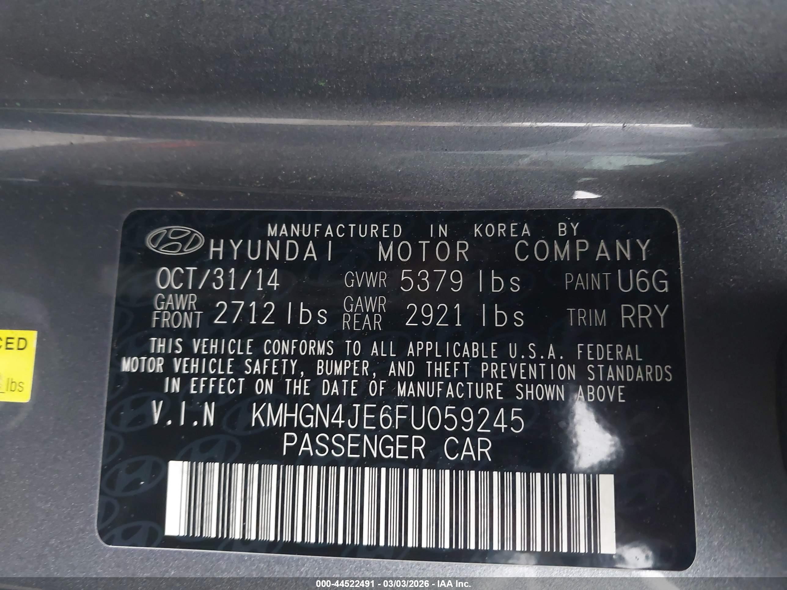 HYUNDAI GENESIS image 9
