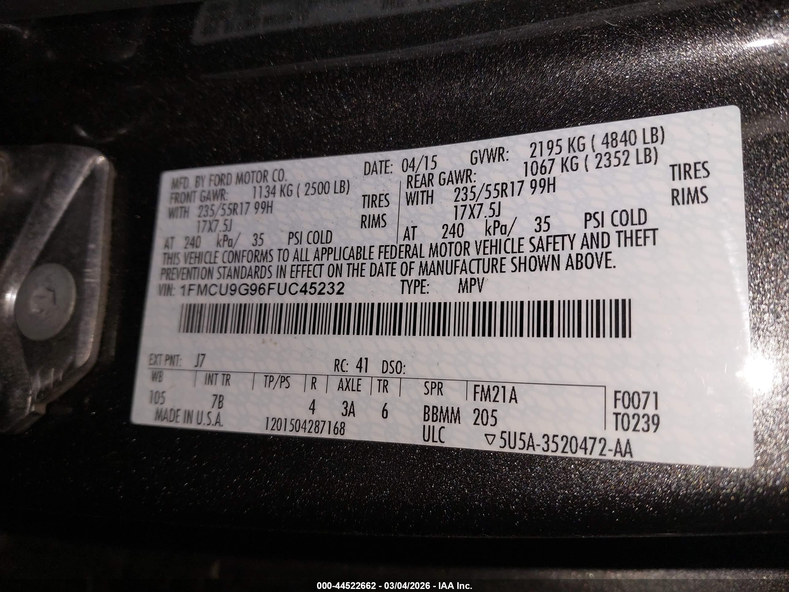 FORD ESCAPE image 9
