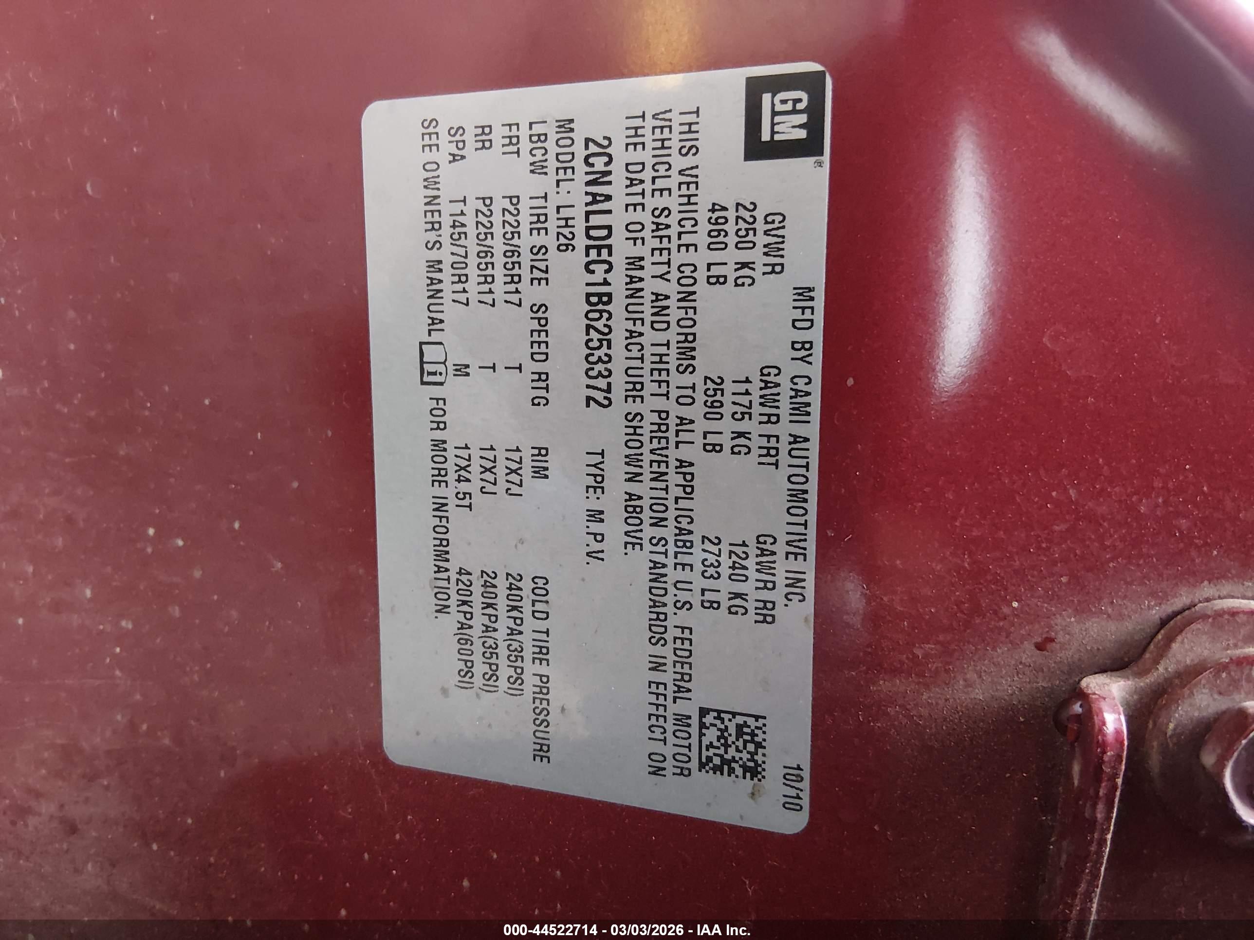 CHEVROLET EQUINOX image 9