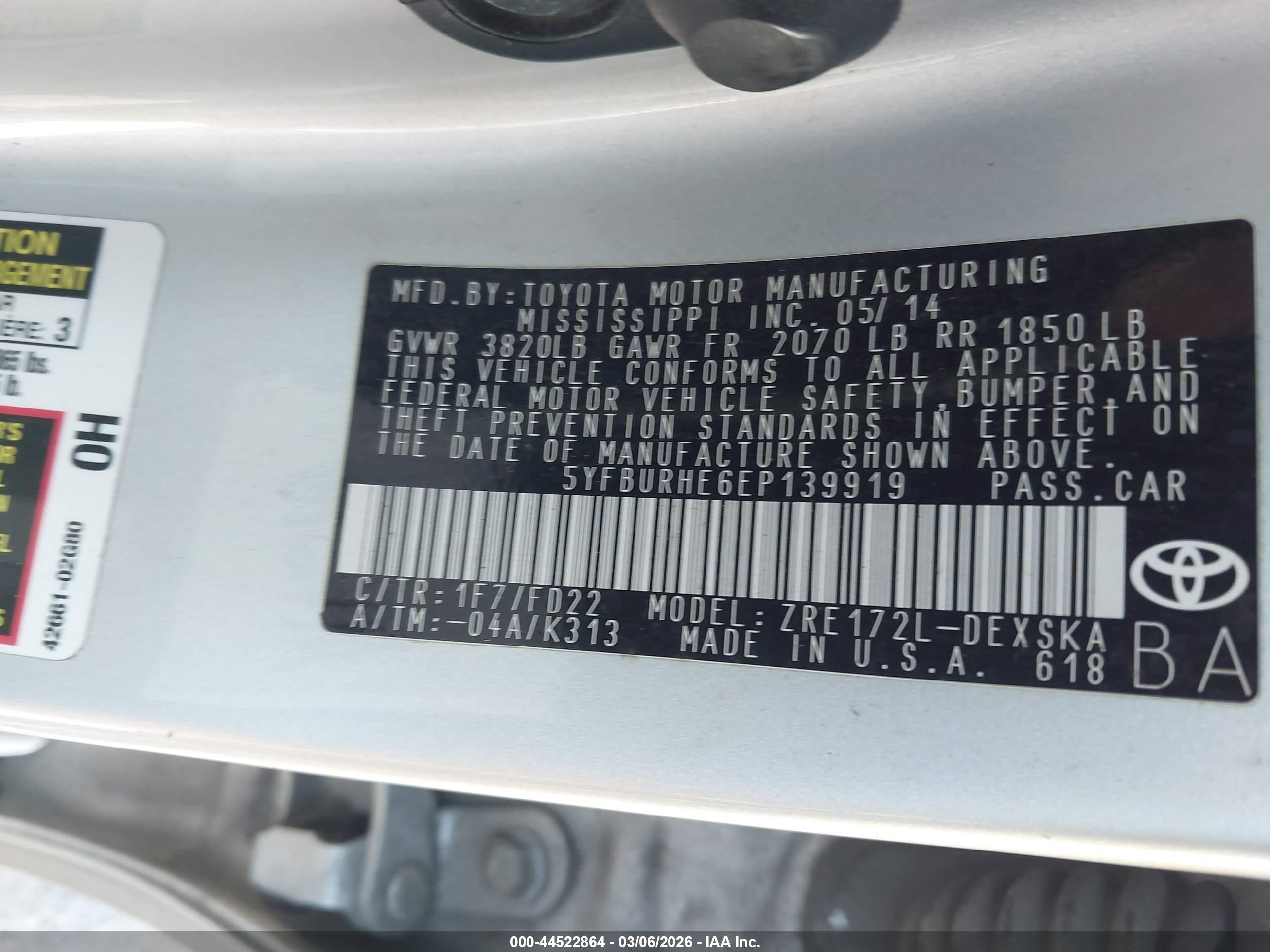 TOYOTA COROLLA image 9