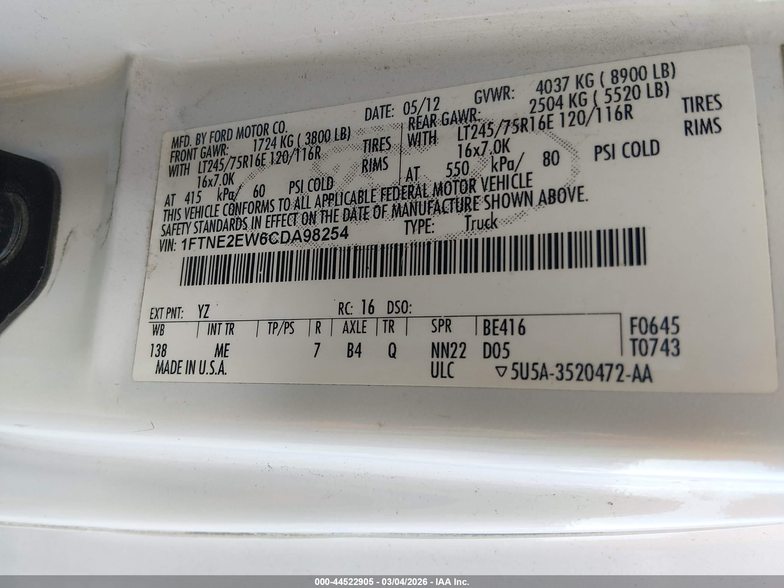 FORD E-250 image 9