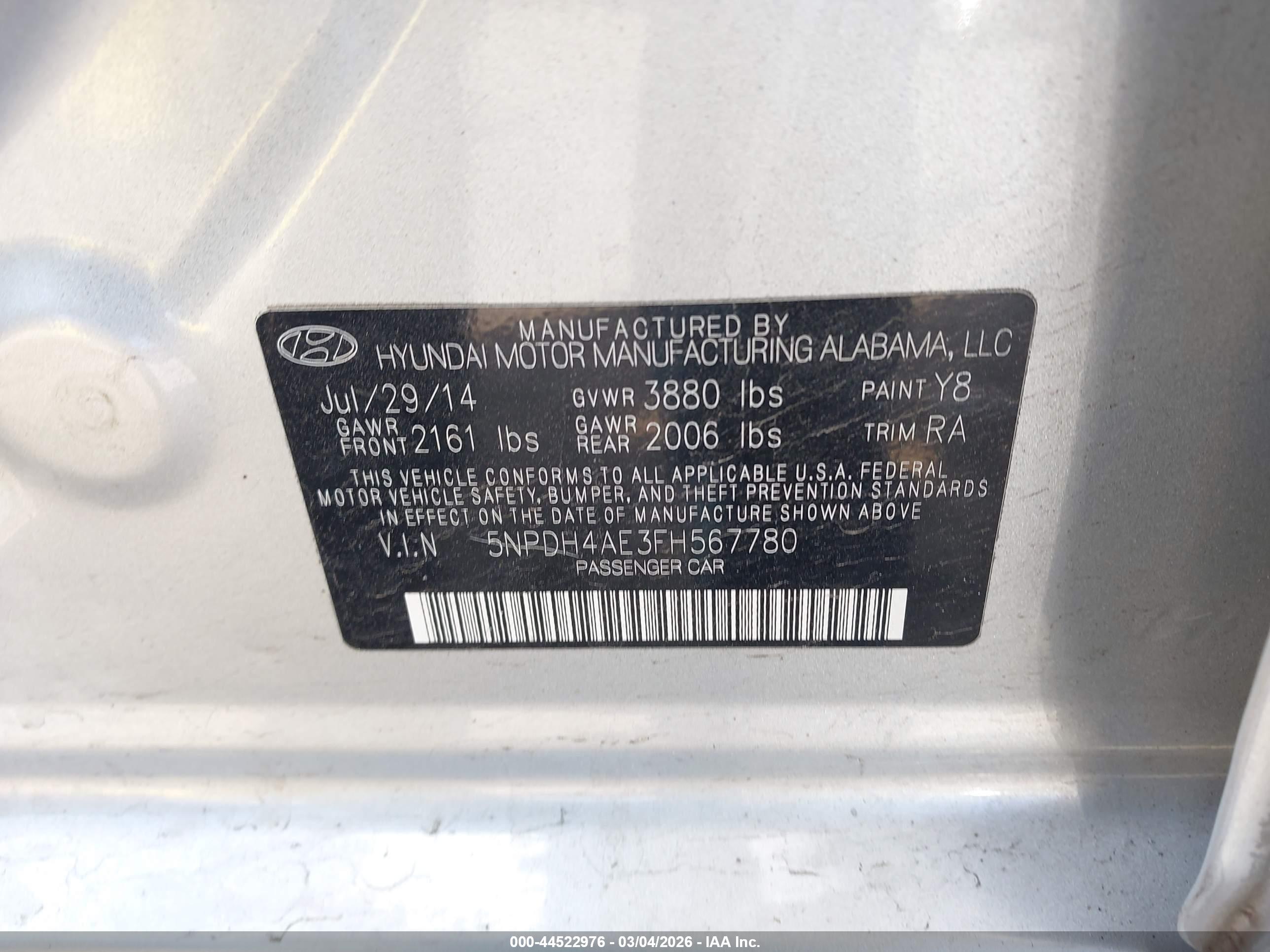 HYUNDAI ELANTRA image 9