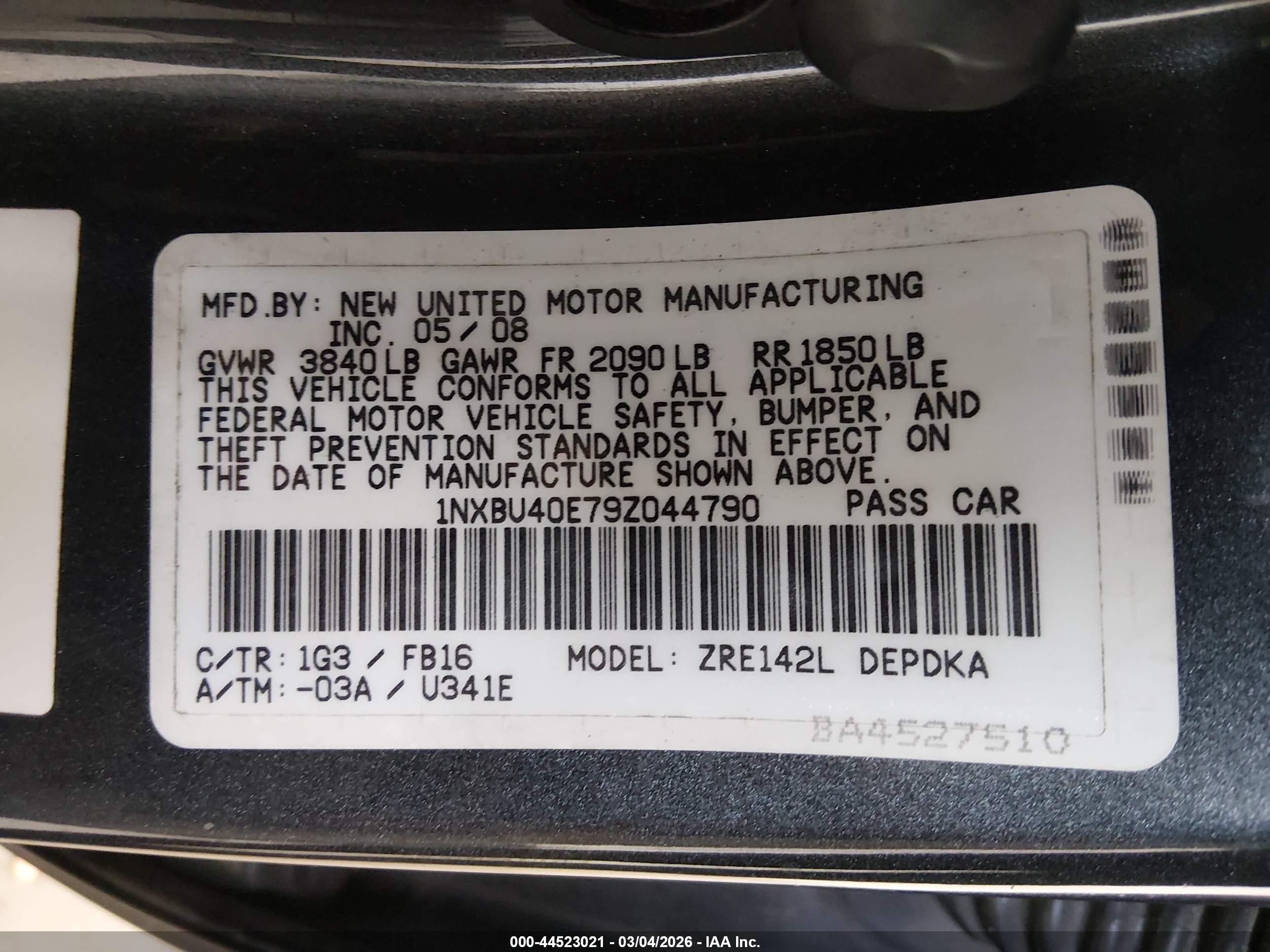 TOYOTA COROLLA image 9