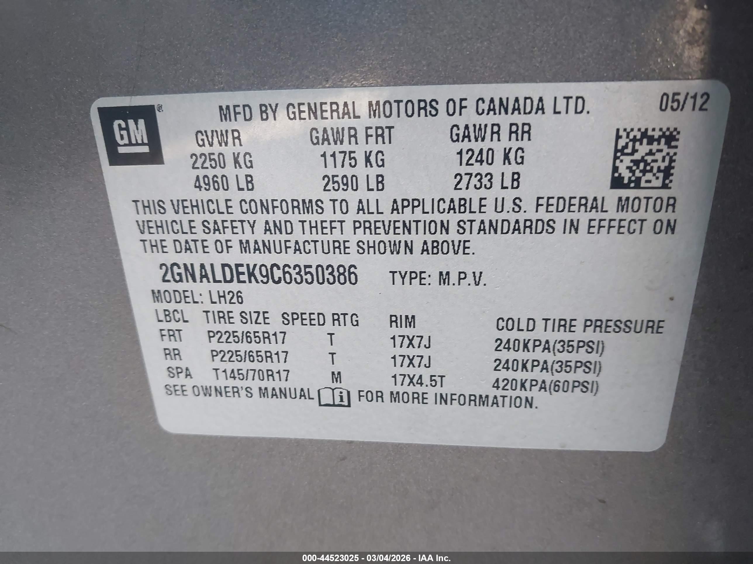CHEVROLET EQUINOX image 9