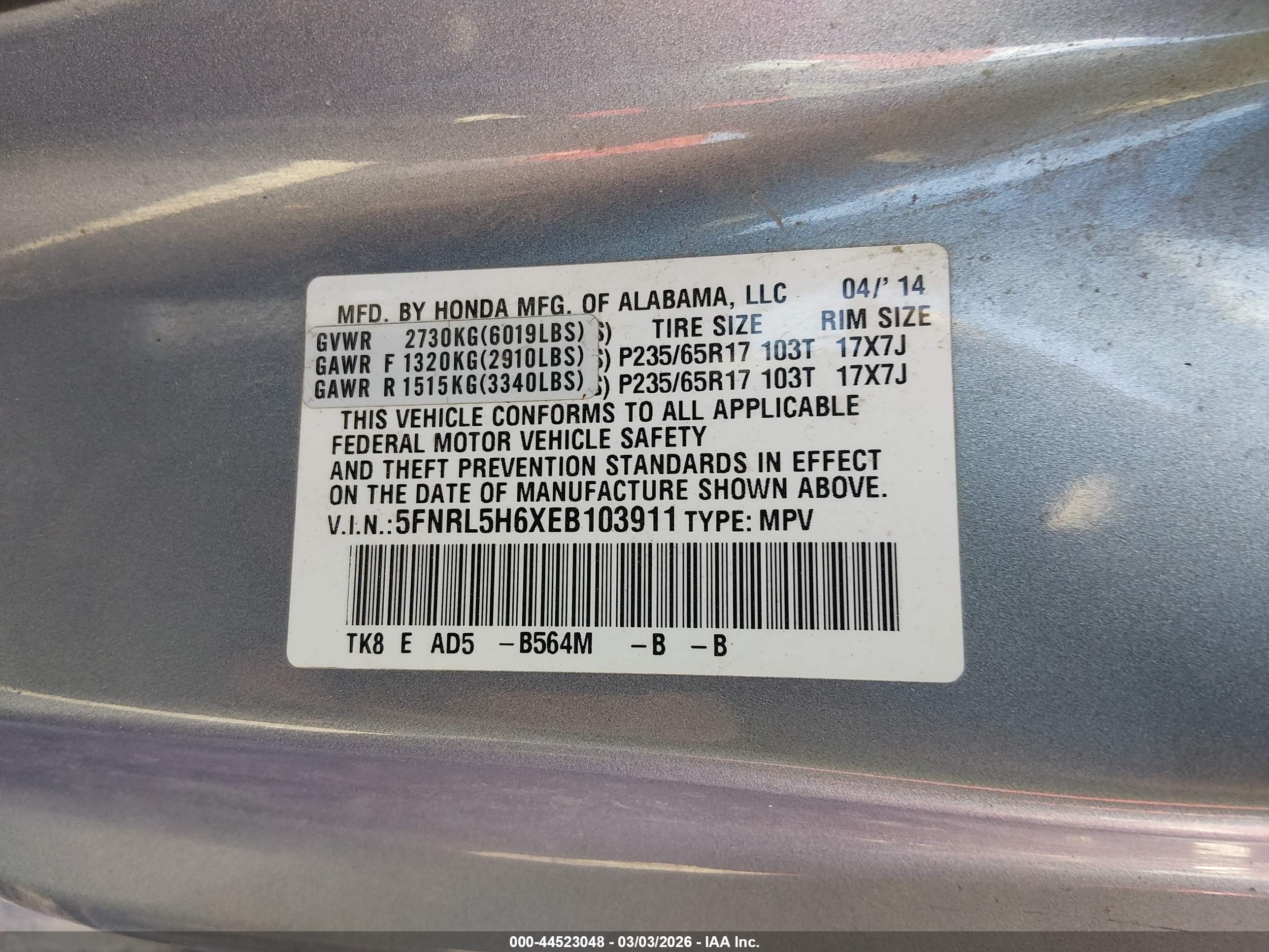 HONDA ODYSSEY image 9