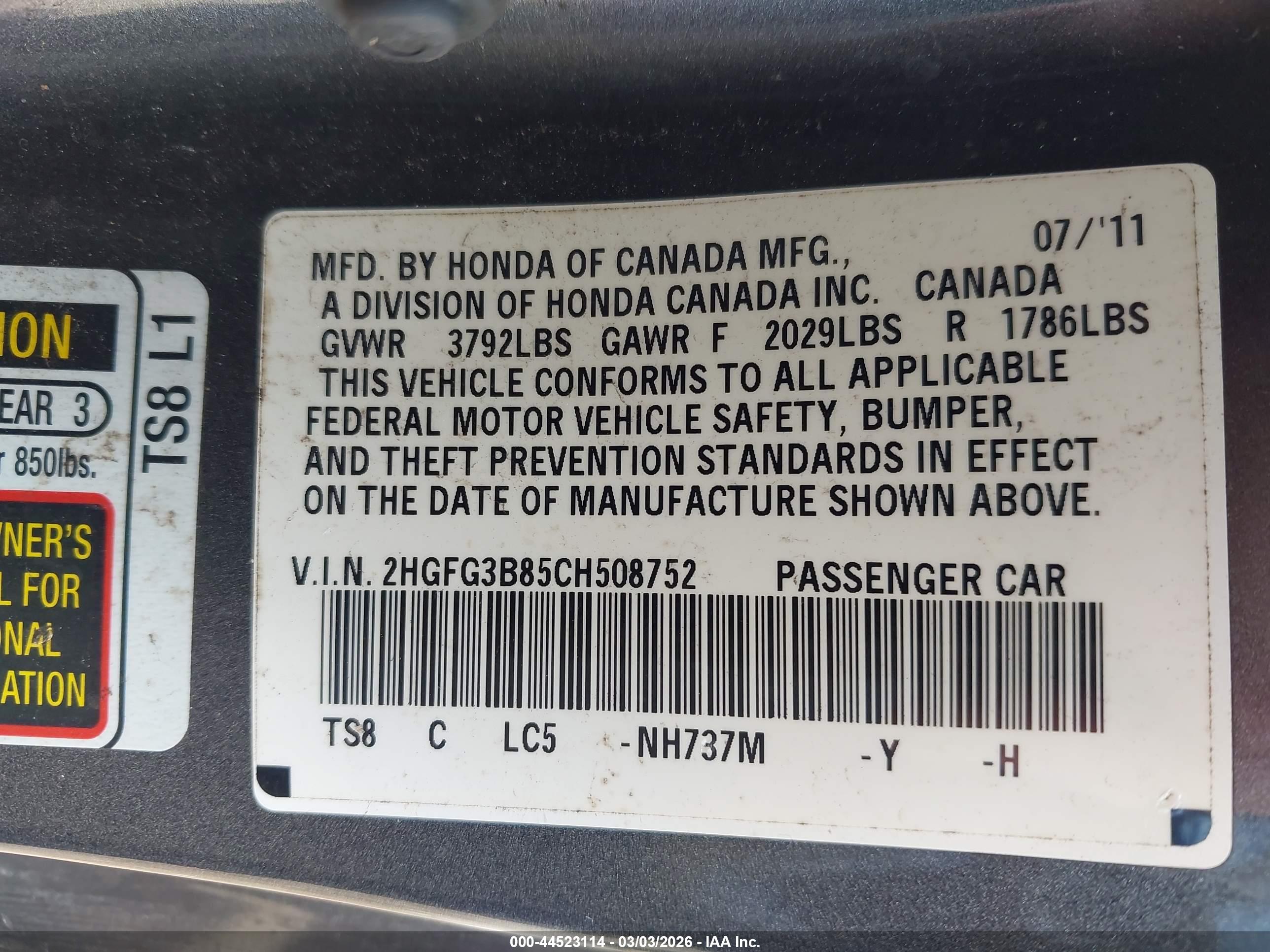 HONDA CIVIC image 9