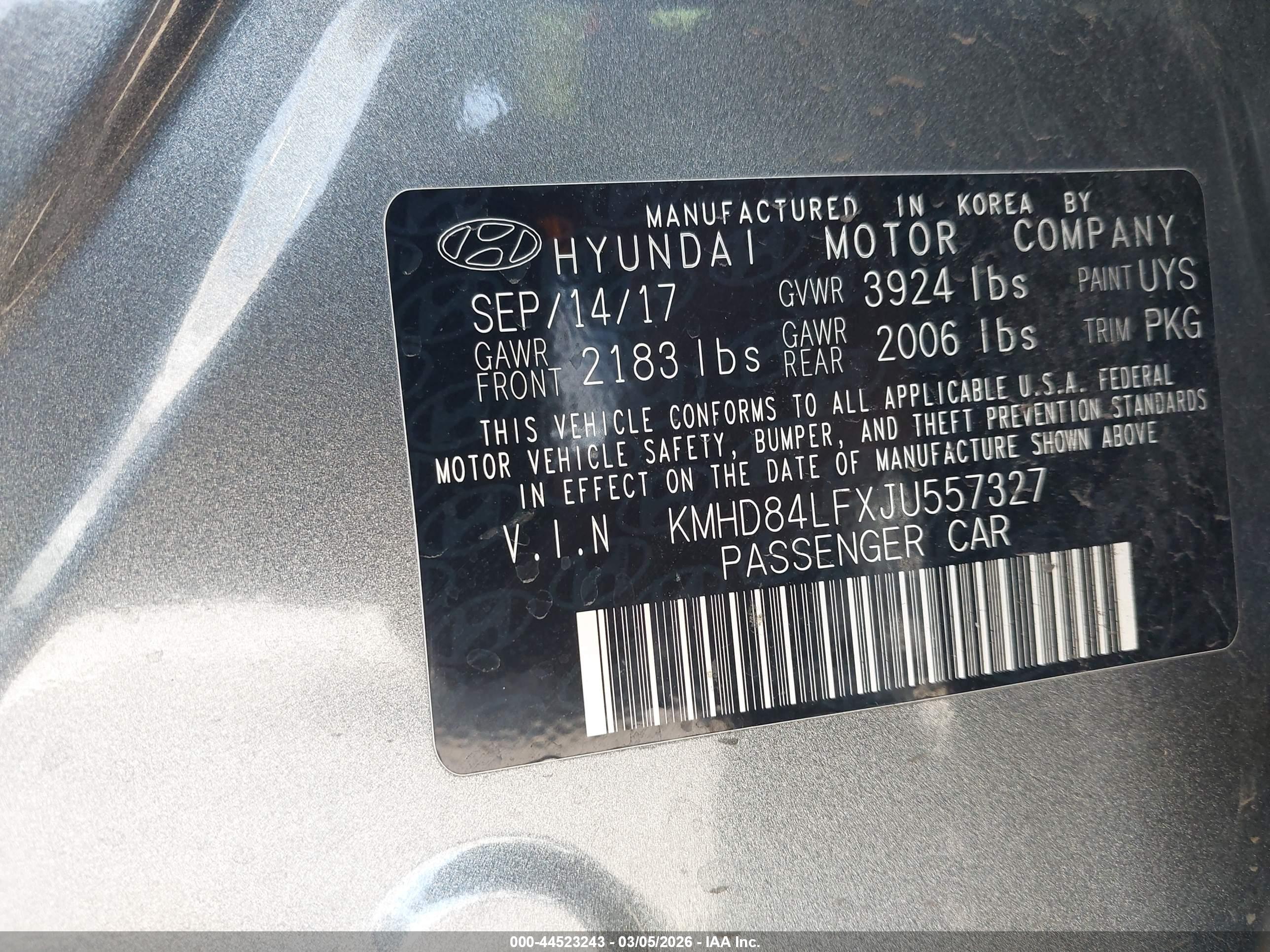 HYUNDAI ELANTRA image 9