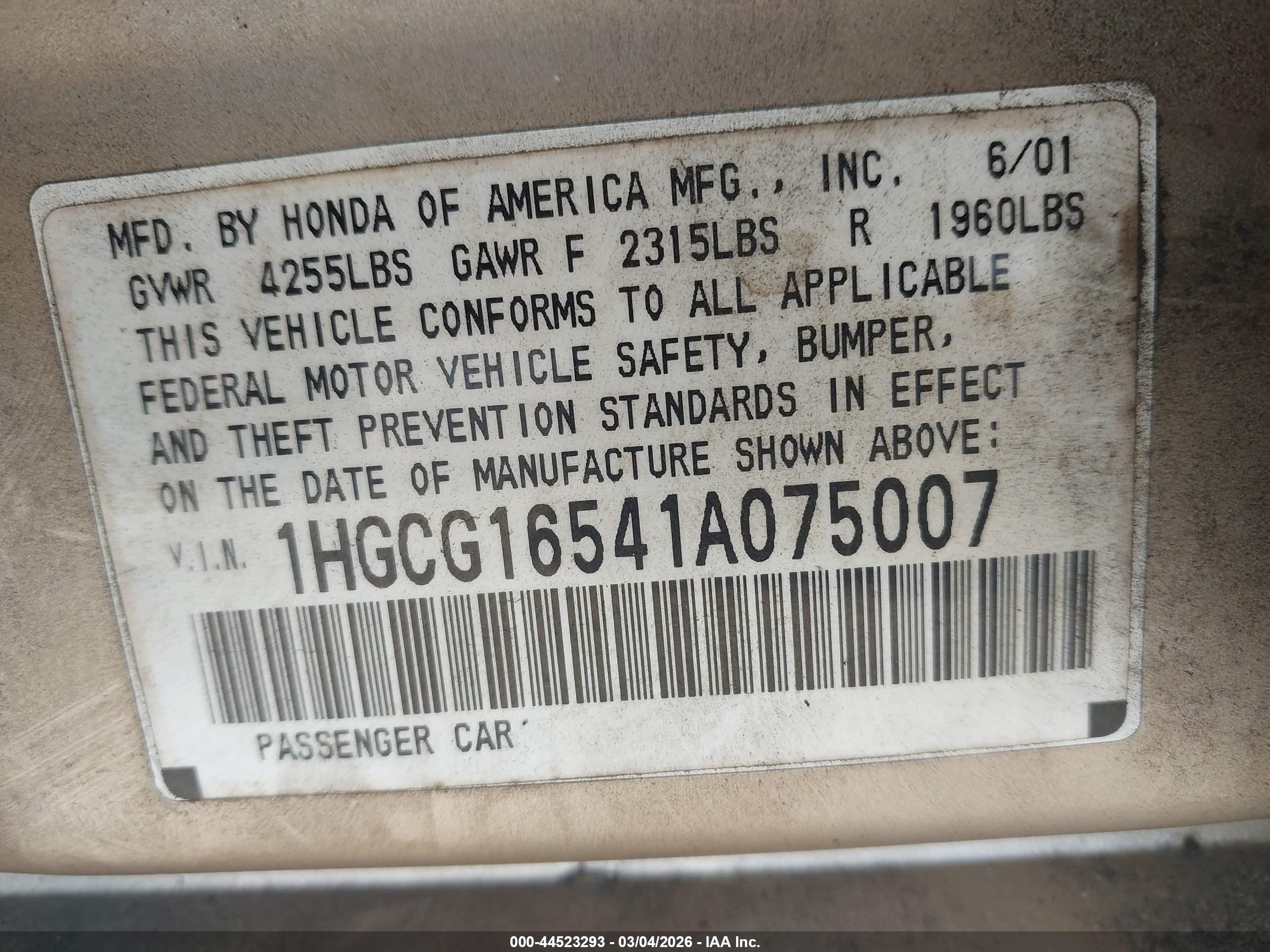 HONDA ACCORD image 9