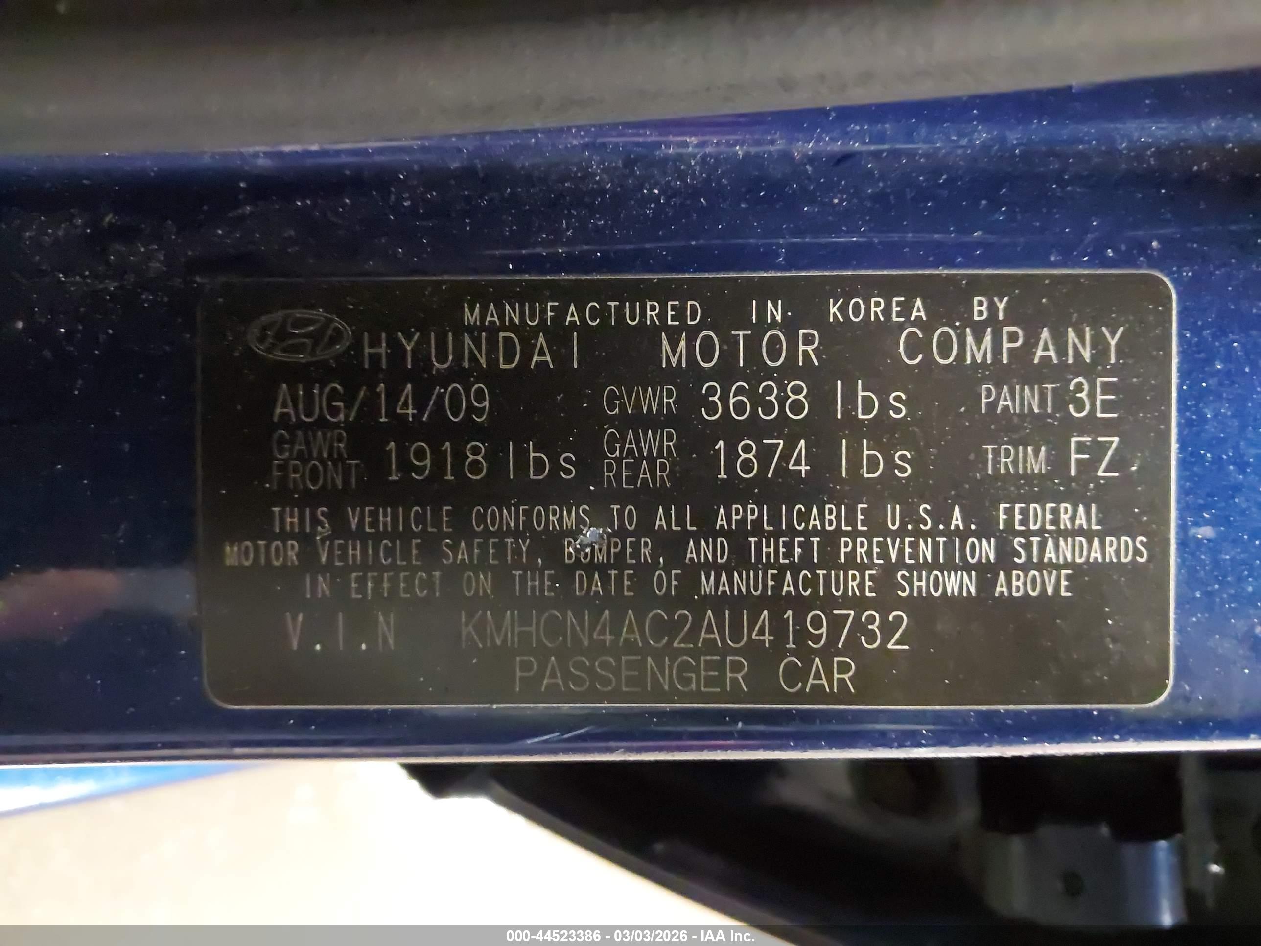 HYUNDAI ACCENT image 9